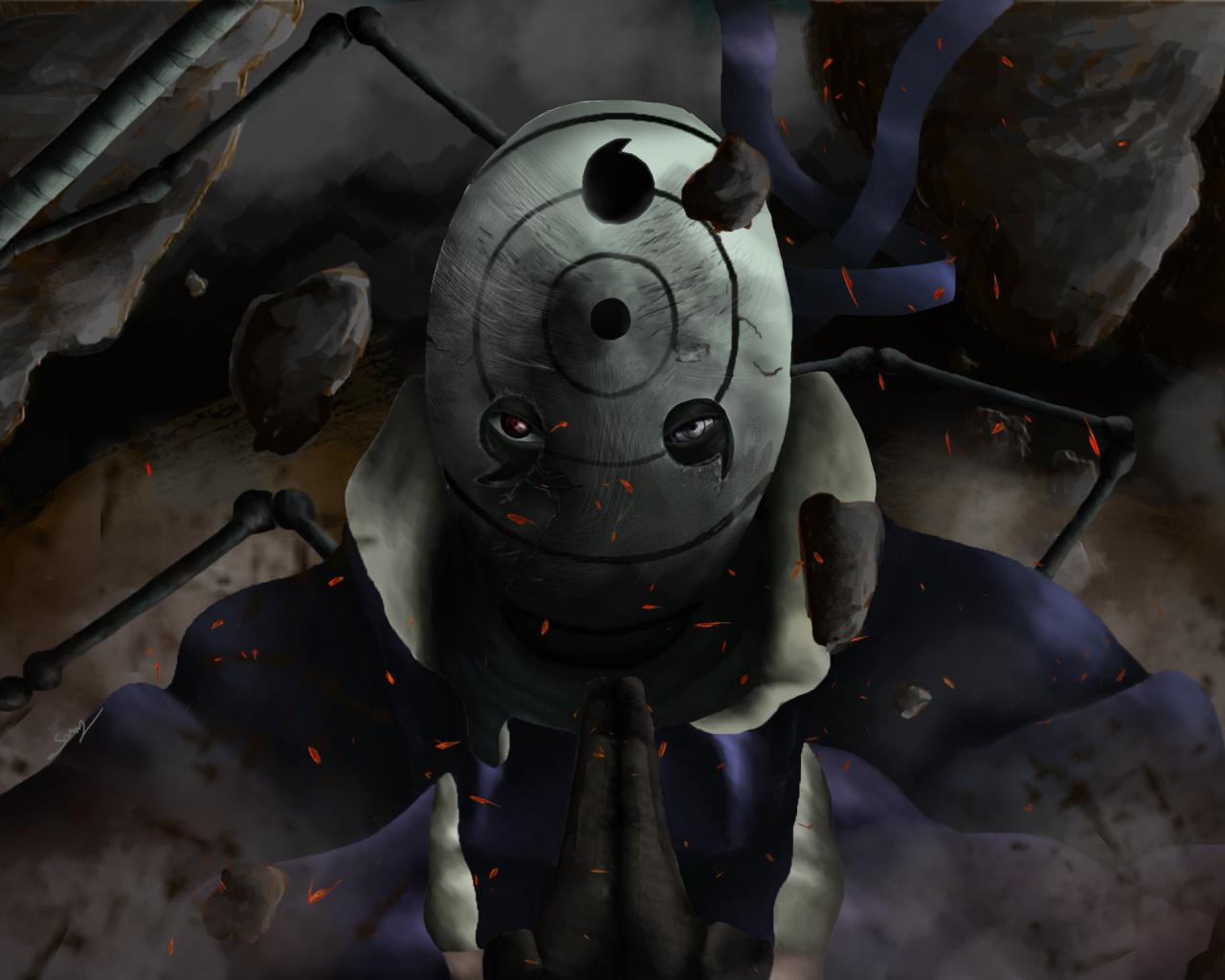 1280x1024 Download Naruto, Obito Uchiha, art wallpaper, 1280x Standard 5: Fullscreen