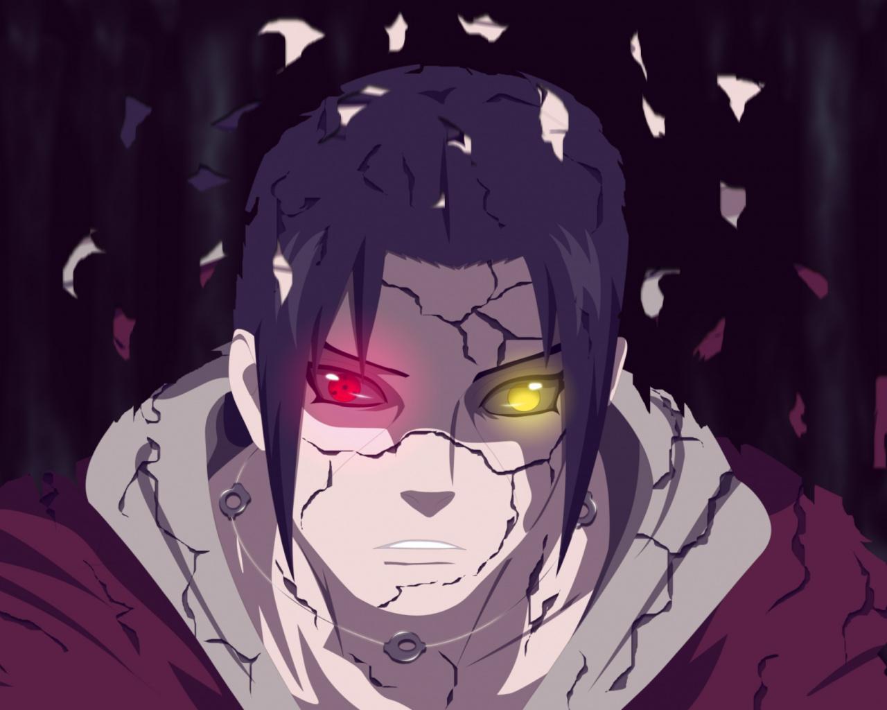1280x1024 Download Naruto, warrior, colored eyes, anime, Itachi wallpaper, 1280x Standard 5: Fullscreen