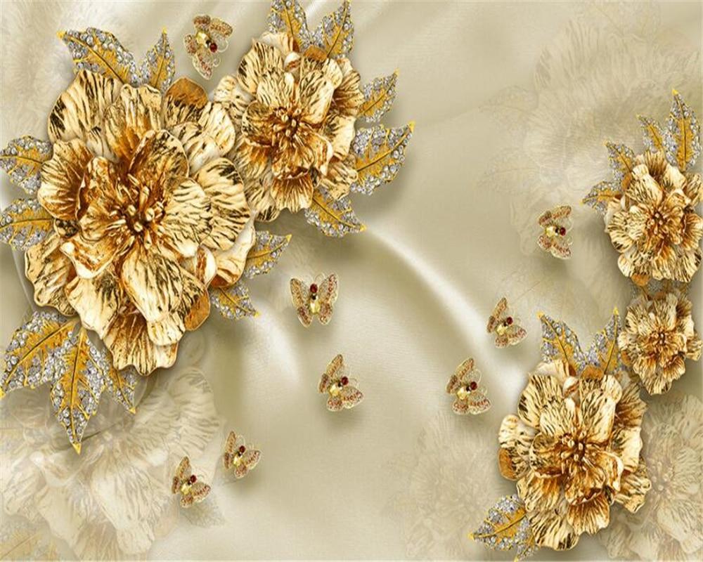 1000x800 Beibehang Custom wallpaper gray European luxury gold diamond flowers silk jewelry background wall home improvement 3D wallpaper. custom wallpaper. 3D wallpaperwallpaper gray
