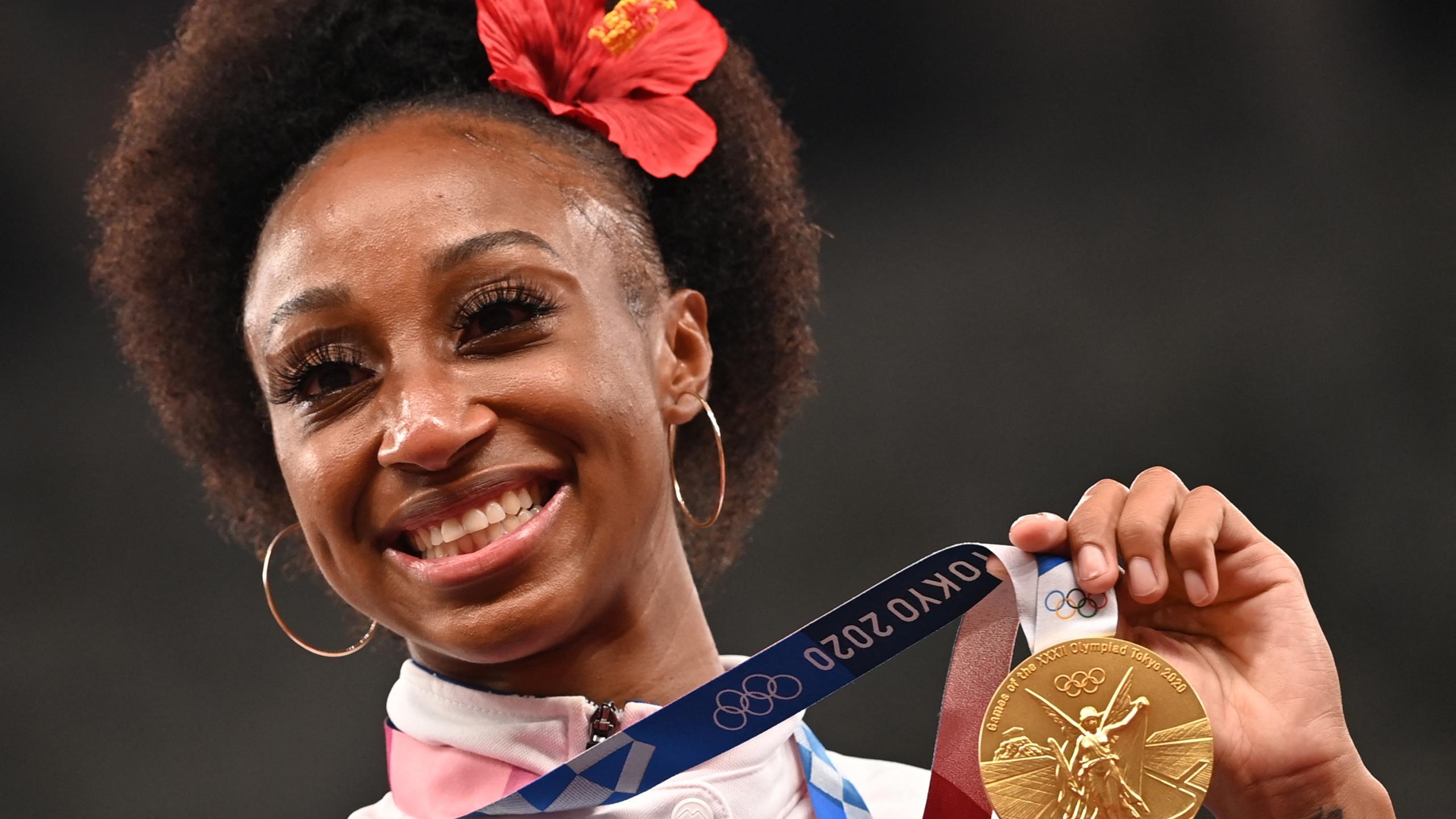 2560x1440 GET 2 KNOW: Jasmine Camacho Quinn's Family Talks About Their Daughter Competing In The Tokyo Olympics. WCBD News 2