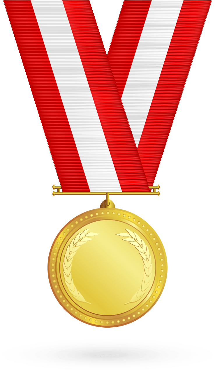 738x1274 Gold medal PNG