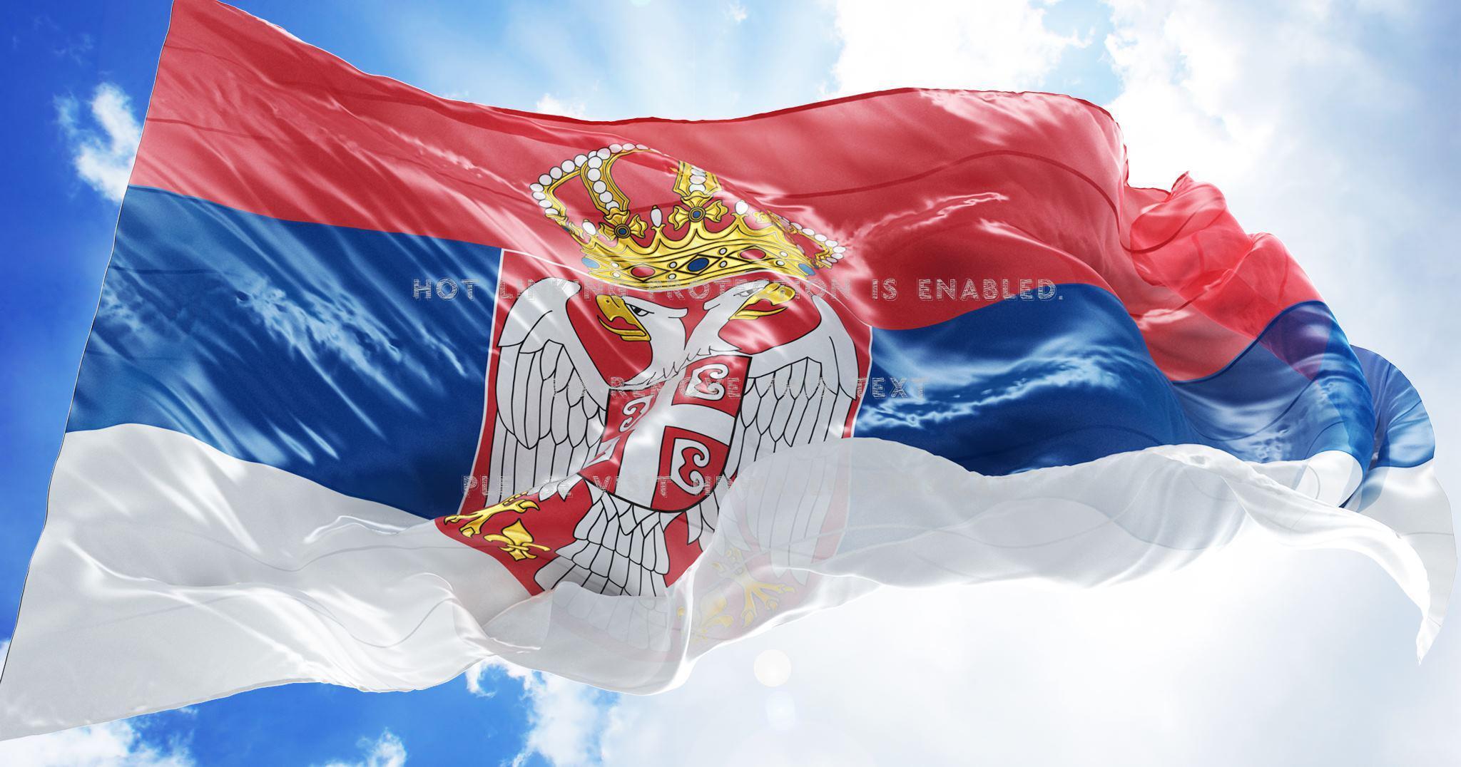 2048x1076 serbian flag wallpaper, flag