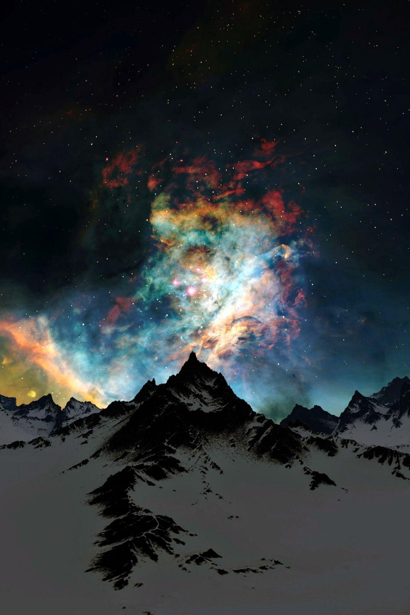 Milky Way Mountain Phone Wallpapers - Top Free Milky Way Mountain Phone ...