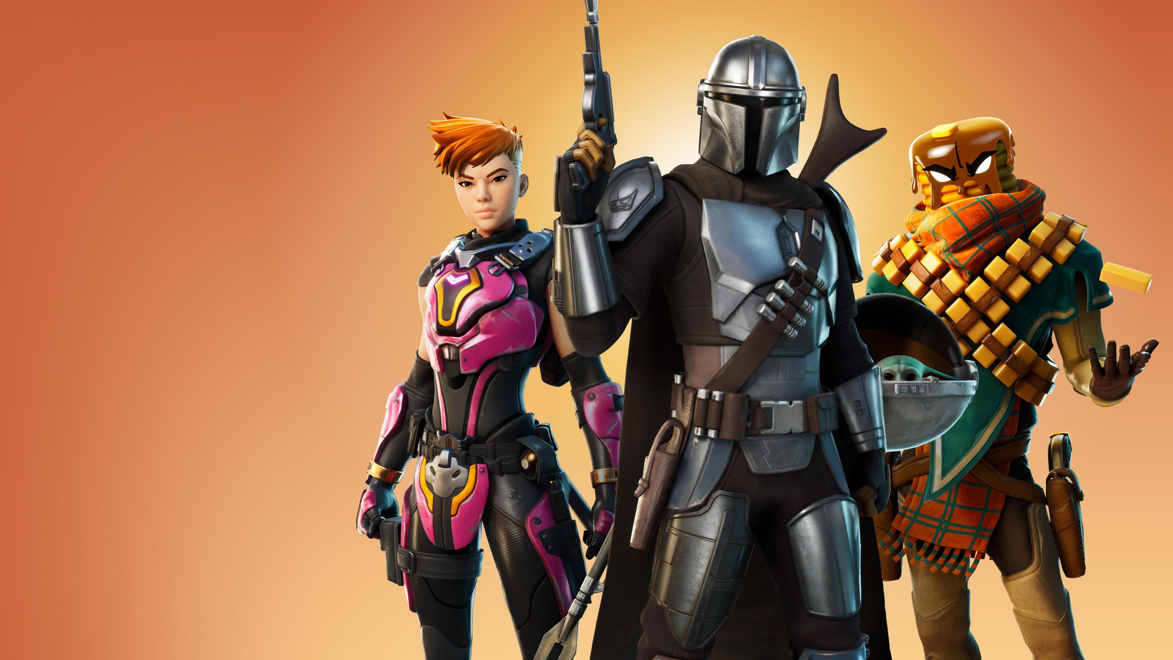 3840x2160 Wallpaper 4k The Mandalorian Fortnite 2021 4k Wallpaper