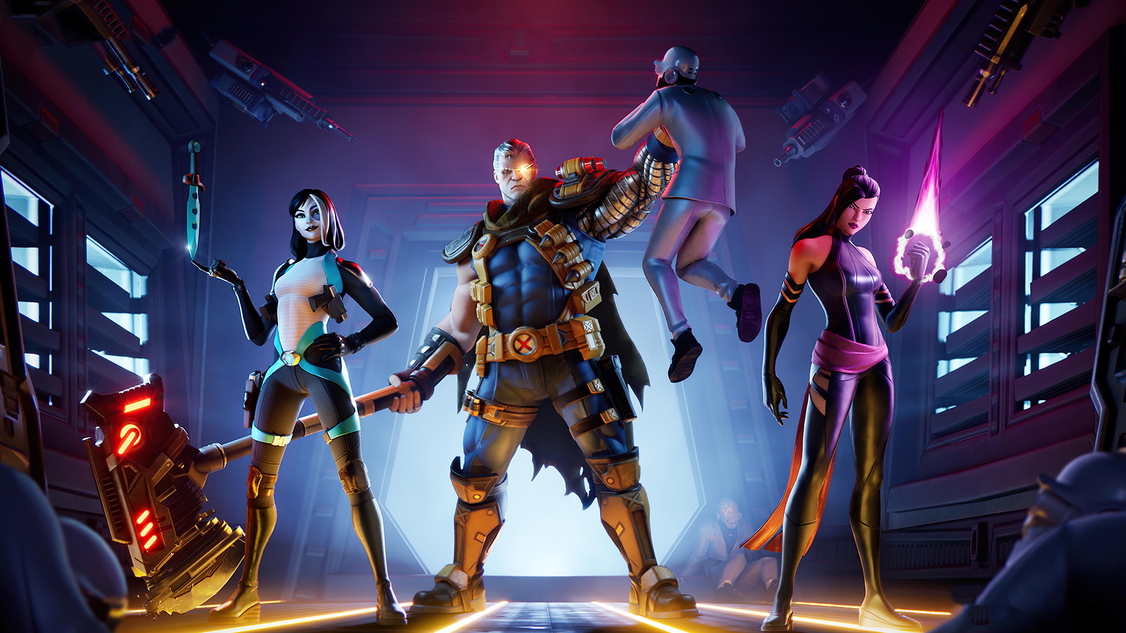 3840x2160 Wallpaper 4k X Force Outfit Fortnite 2021 4k Wallpaper