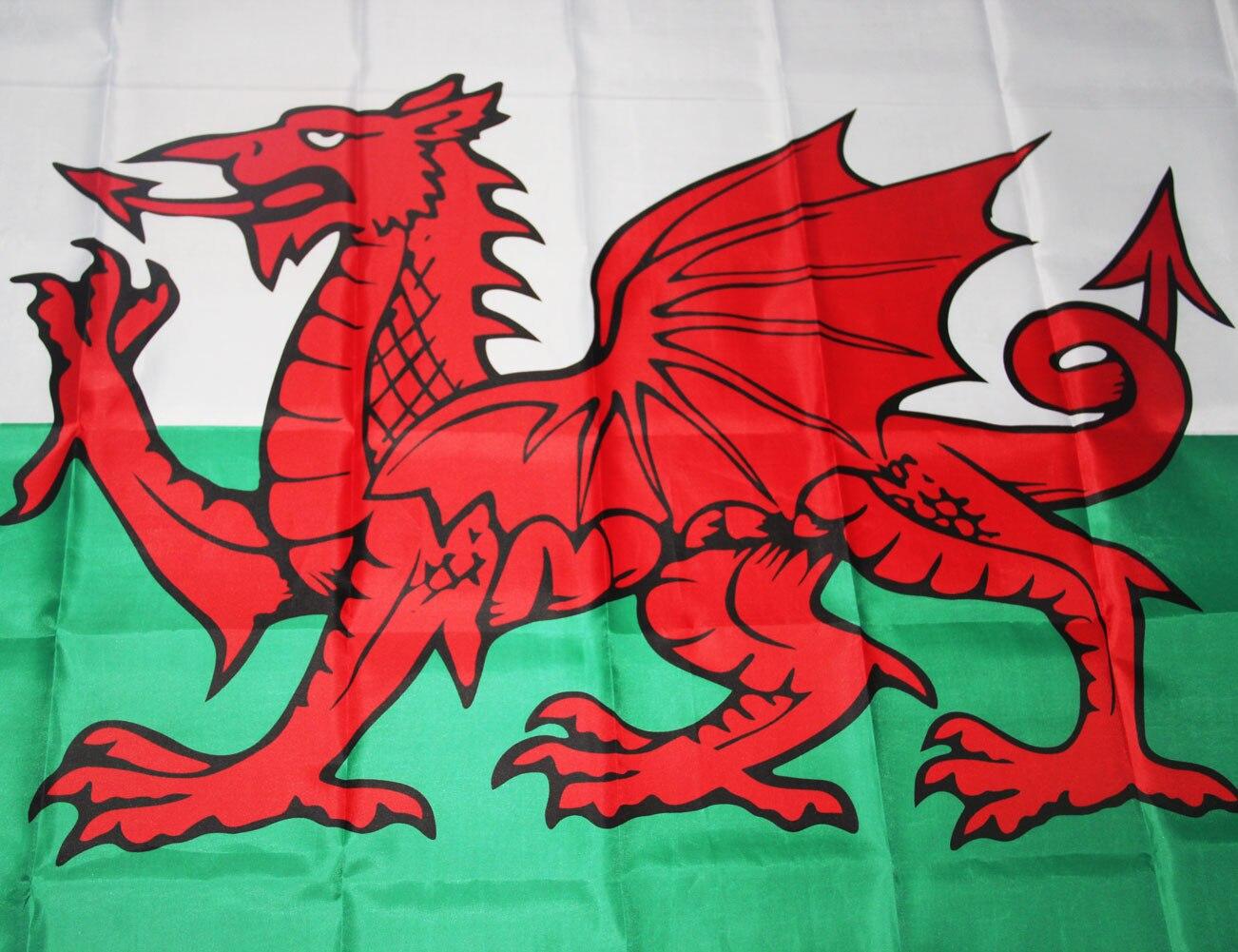 1302x1001 oriflamme 90x150cm Wales Flag Welsh red Dragon Cymru UK United Kingdom union flag polyester rope toggle Great Britain Banner. wales flag. flags polyesterunion flag