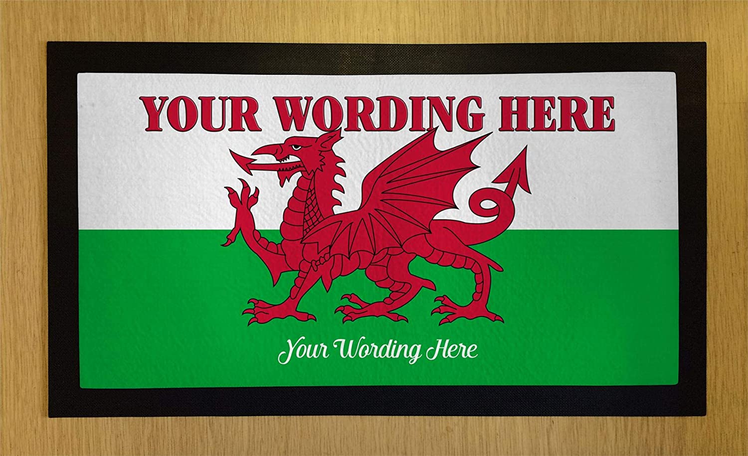 1500x915 Amazon.com. Personalised Bar Runners Welsh Flag Home or Pub Bar Mats Mens Gift Idea: Coasters