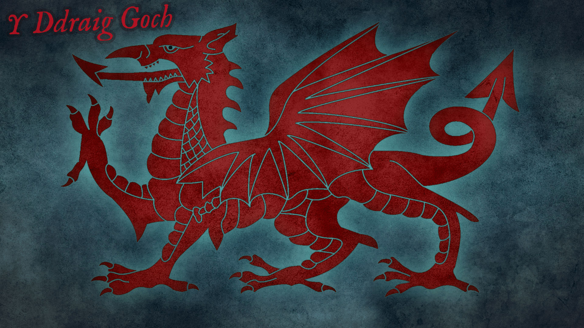 1920x1080 The Welsh dragon, I wanted to see what Wonderdaft could do with an image.: wonderdraft