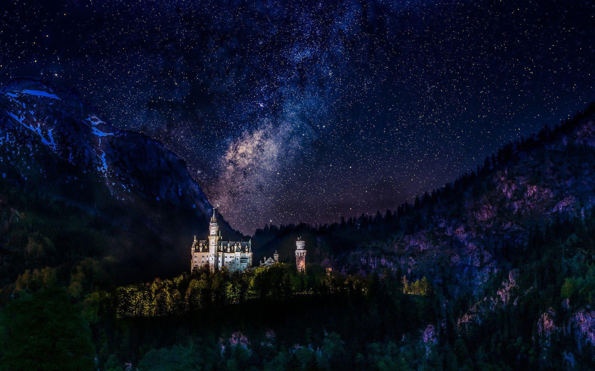 1920x1200 architecture, Castle, Nature, Landscape, Hill, Trees, Forest