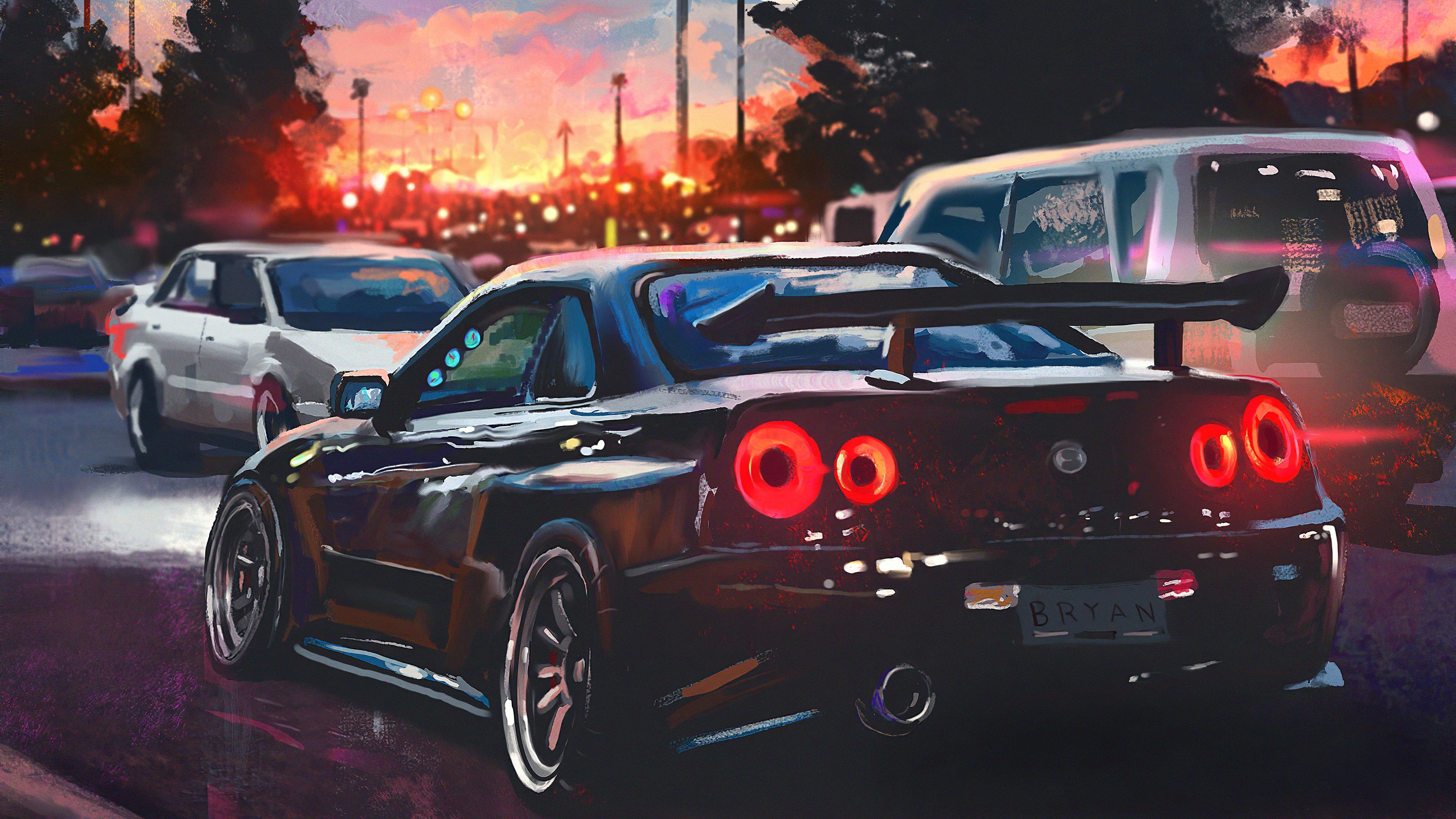 3840x2160 Nissan Skyline Desktop Wallpaper 87369