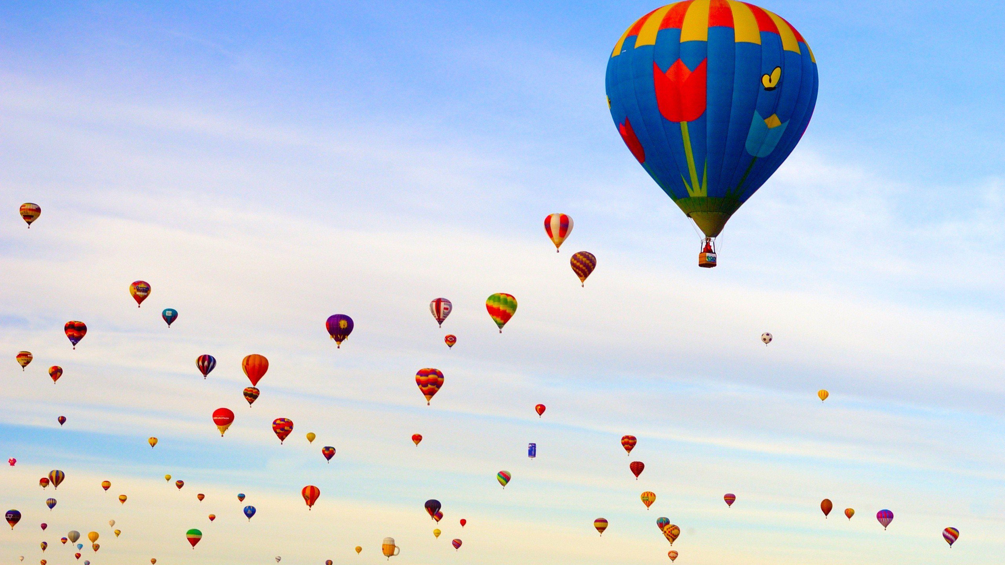 3840x2160 Wallpaper hot air balloon, balloon, air sports, sky, hot air ballooning. Desktop wallpaper, 8k wallpaper, Free desktop wallpaper