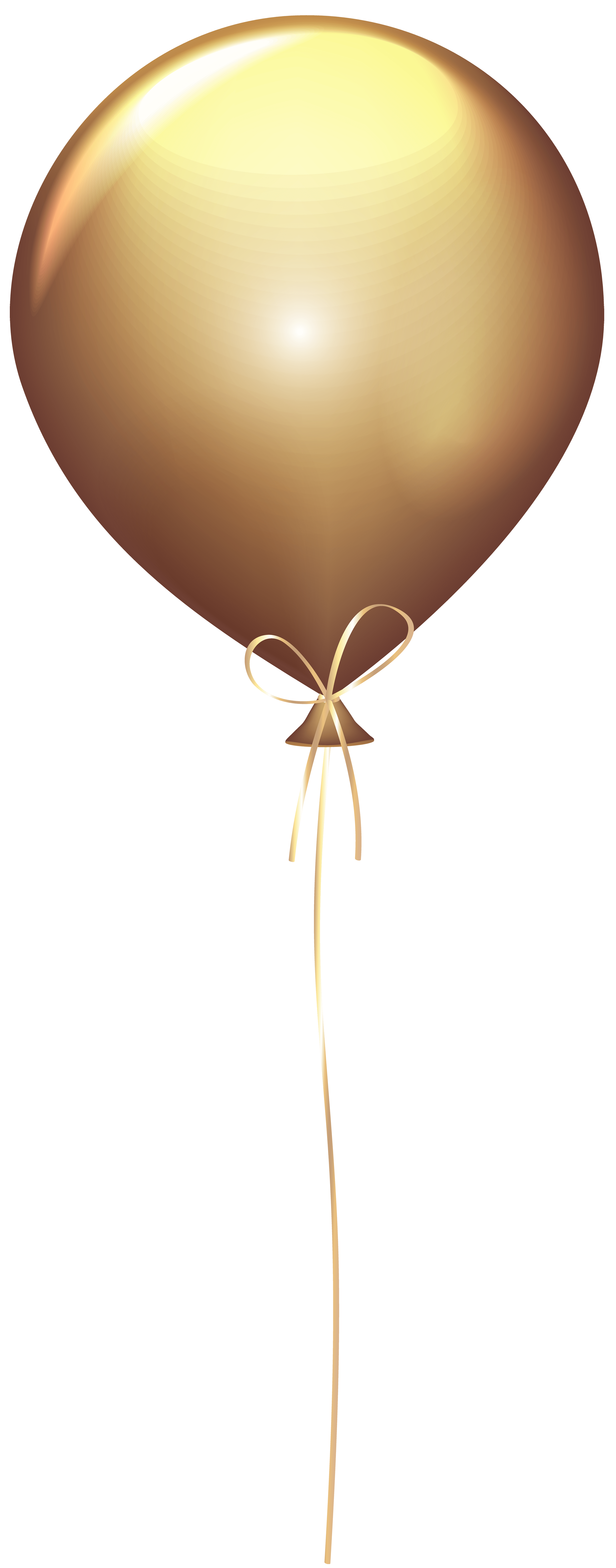 3142x8000 Gold Balloon Transparent Clip Art Image​-Quality Image and Transparent PNG Free Clipart