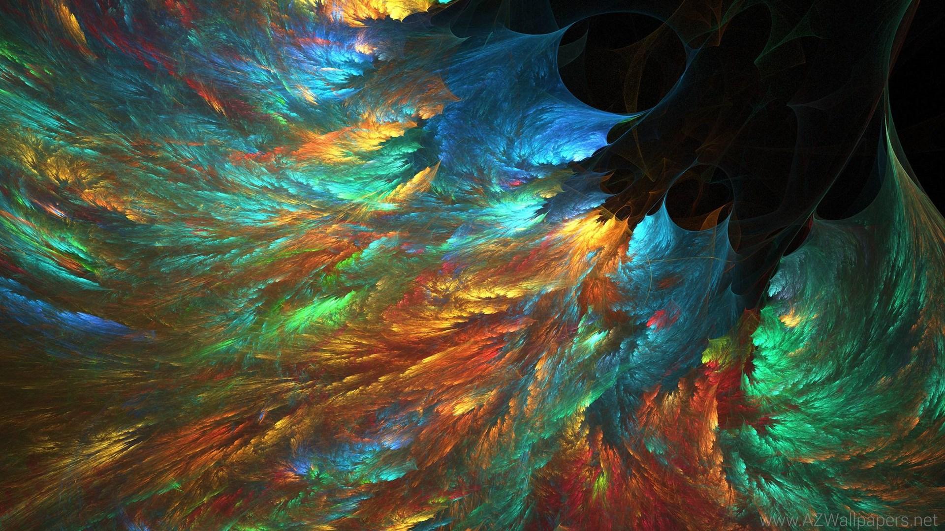 1920x1080 #green, #abstract, #orange, #red, #blue, #fantasy art, #yellow, #dark, wallpaper HD Wallpaper