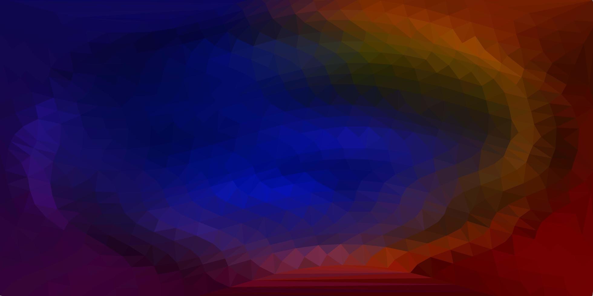 1960x980 Dark blue, yellow vector abstract triangle background