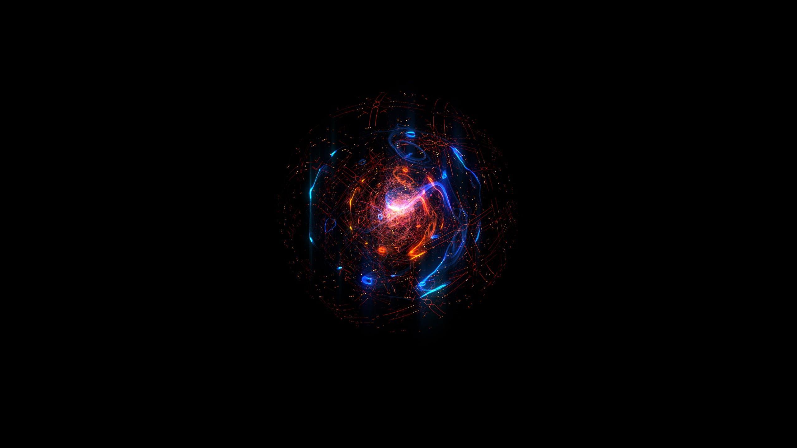 2560x1440 Red and blue abstract wallpaper, dark • Wallpaper For You HD Wallpaper For Desktop & Mobile