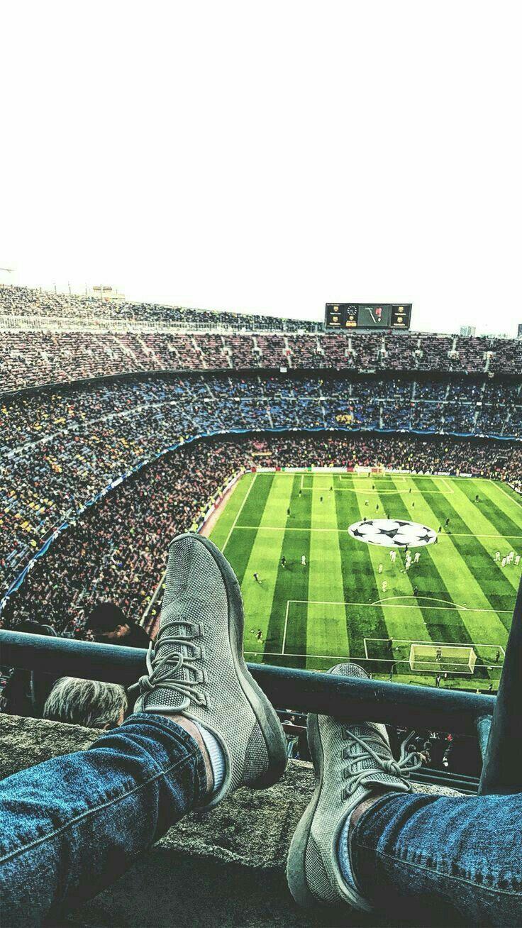 736x1308 Camp Nou Morning Android Wallpaper