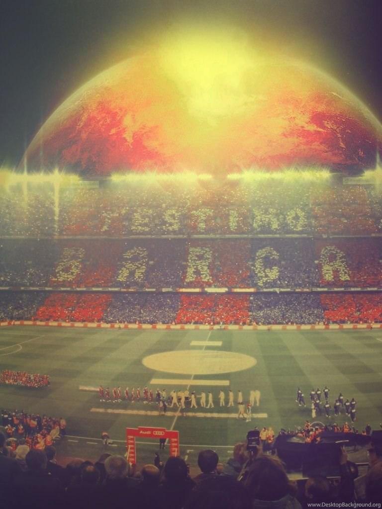 768x1024 FC Barcelona Camp Nou iPad Wallpaper Desktop Background