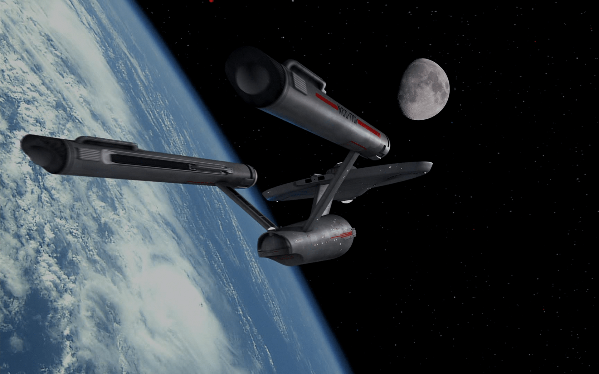 1920x1200 Uss Enterprise Star Trek Earth