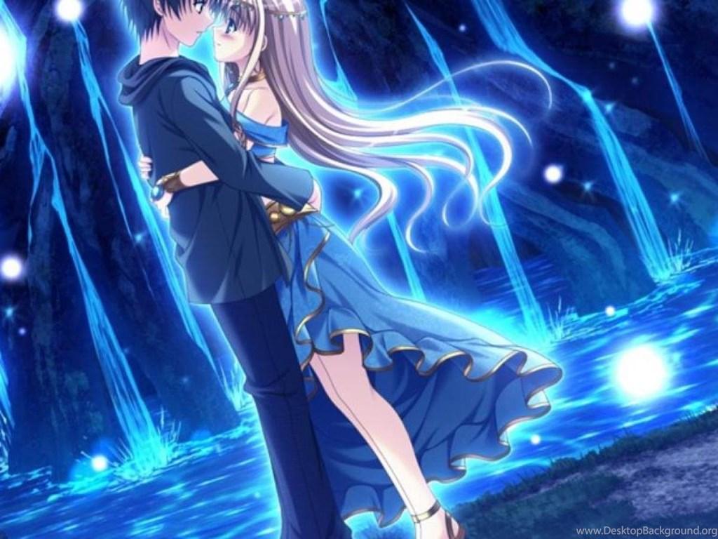 1024x768 MAGICAL BLUE ROMANCE WALLPAPER Desktop Background