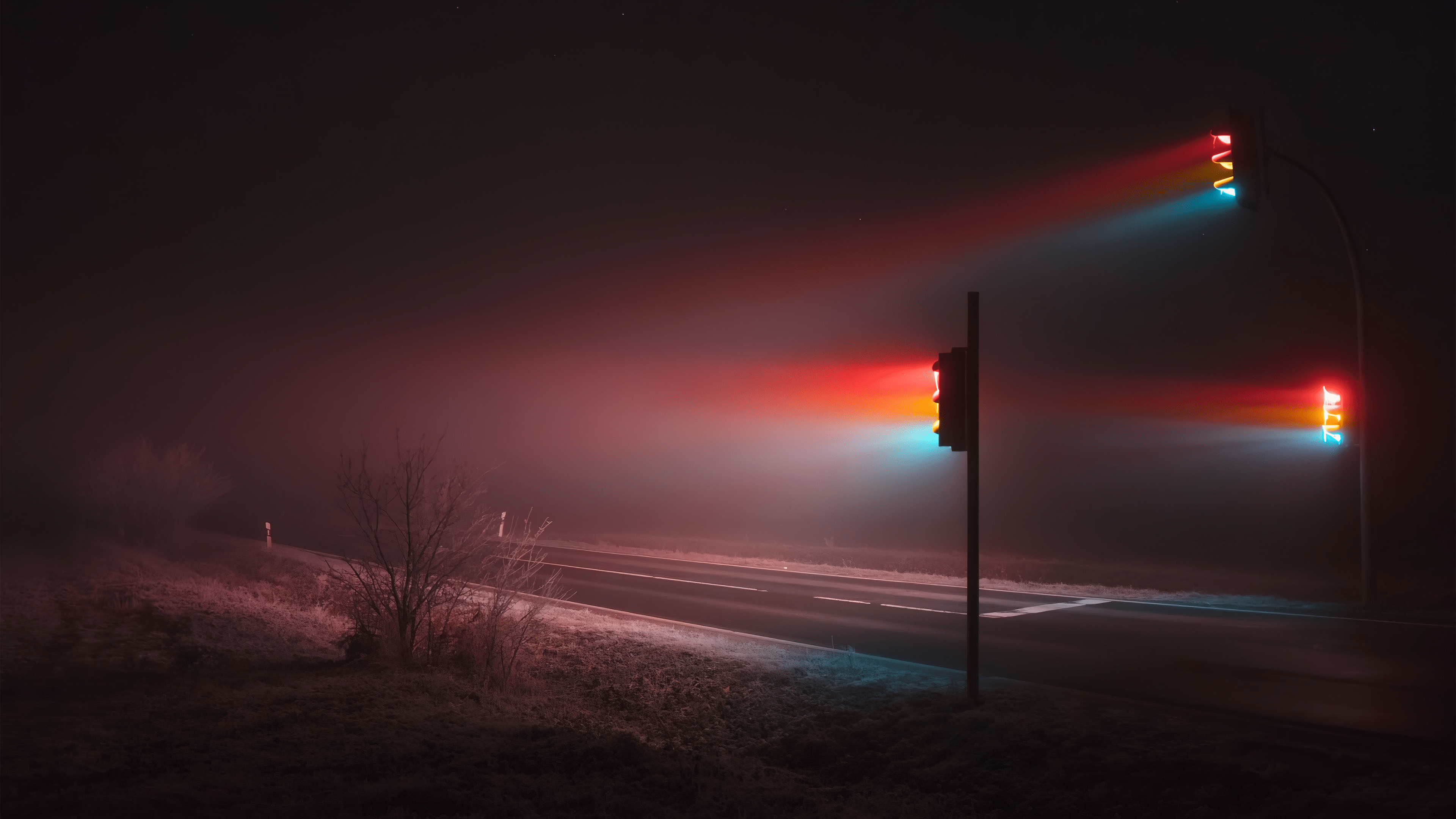 3840x2160 Road, Light, Traffic Light, Tarmac, Asphalt resized