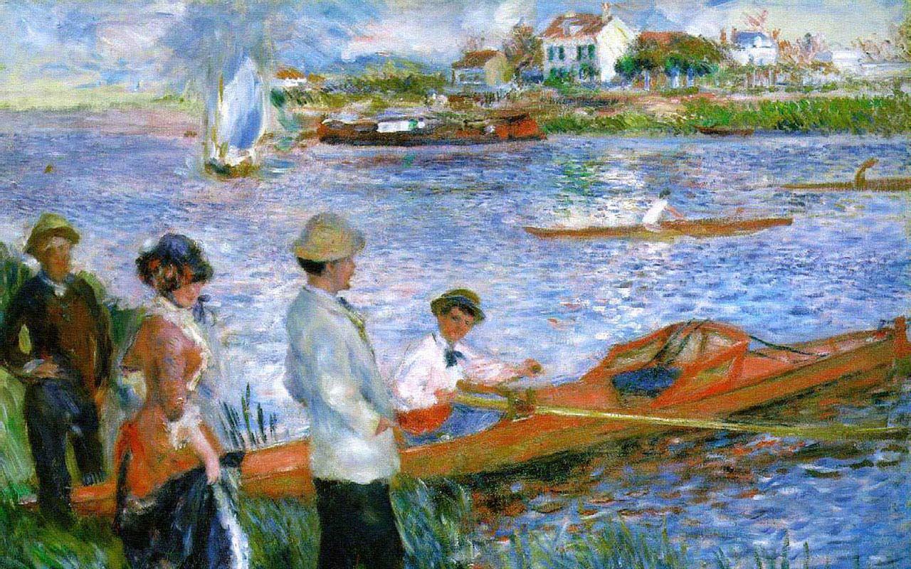 1280x800 Best artist Renoir at Chatou 1280x800 Wallpaper