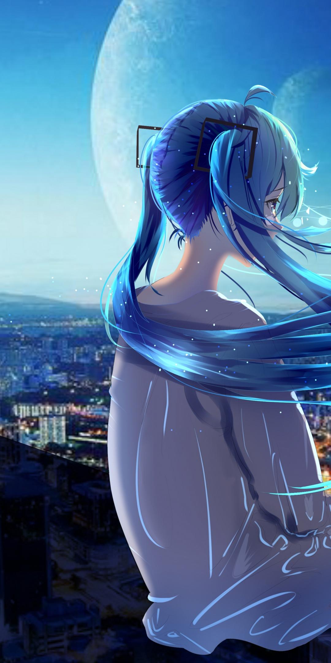 1080x2160 Anime girl Wallpaper 4K, Alone, Fantasy, 5K, Fantasy