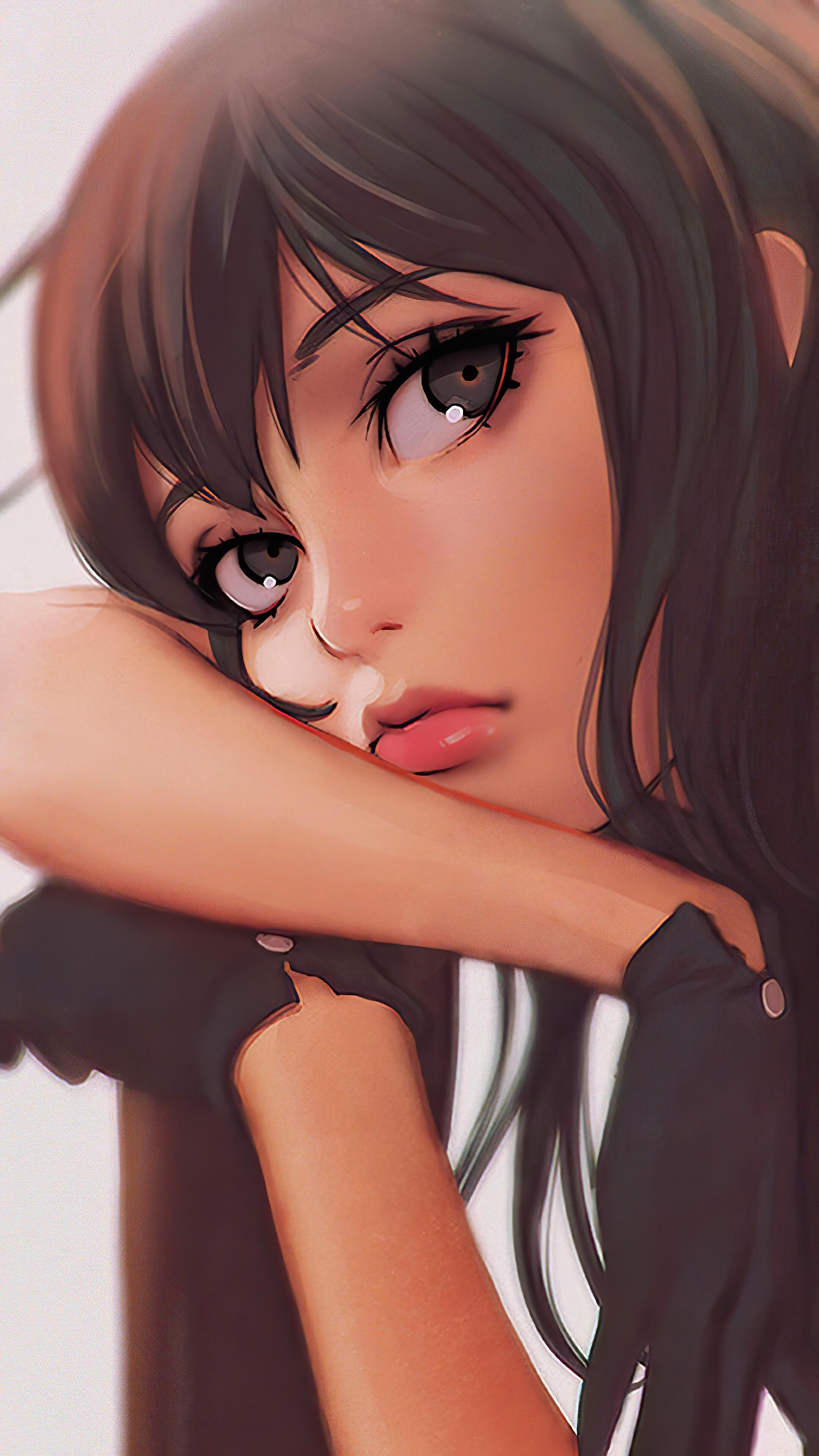 2160x3840 Anime, Girl, Lonely, 4K phone HD Wallpaper, Image, Background, Photo and Picture. Mocah HD Wallpaper