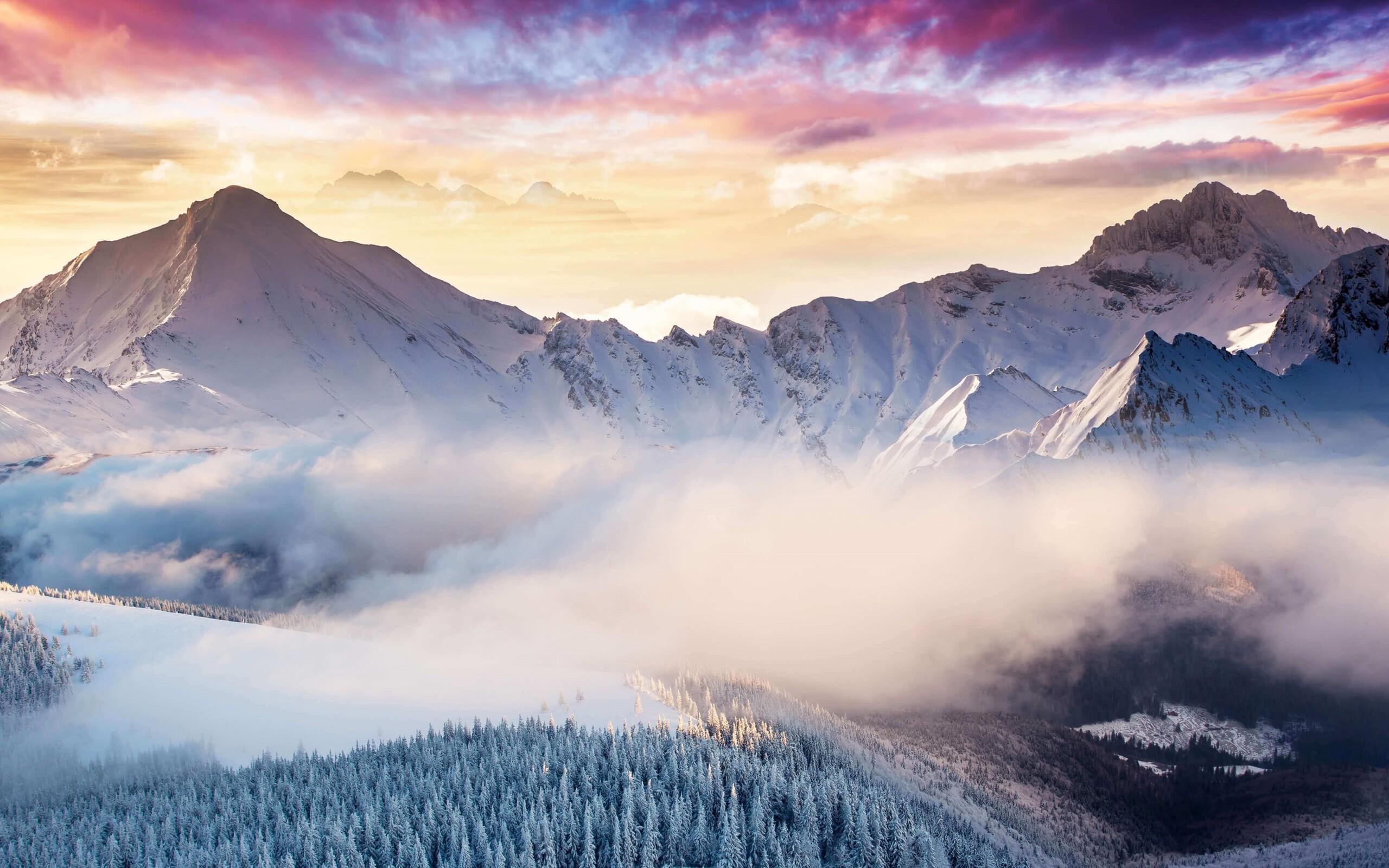 2560x1600 Winter Mountain Snow 4k 2560x1600 Resolution HD 4k Wallpaper, Image, Background, Photo and Picture