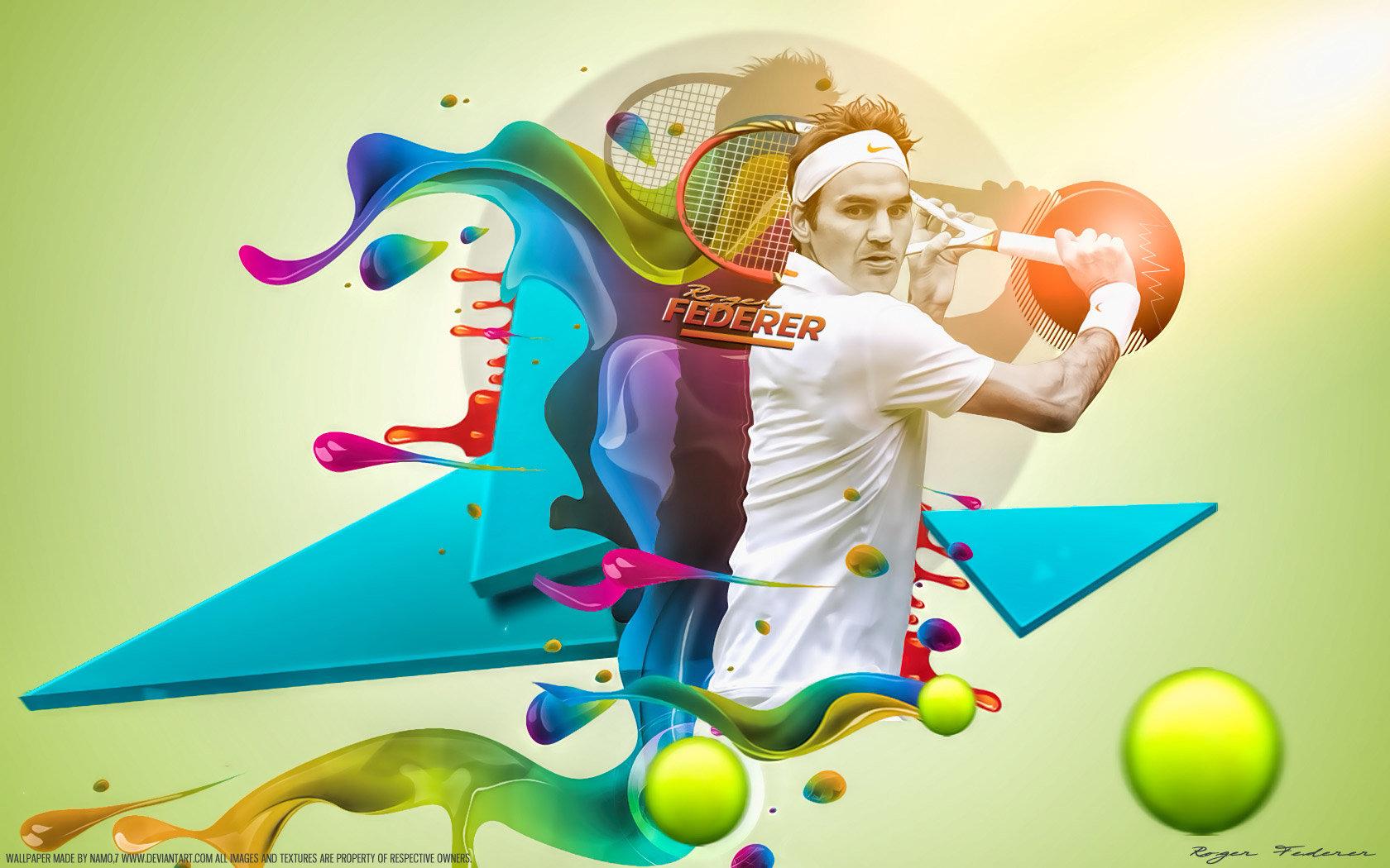 1680x1050 Roger Federer wallpaper HD for desktop background