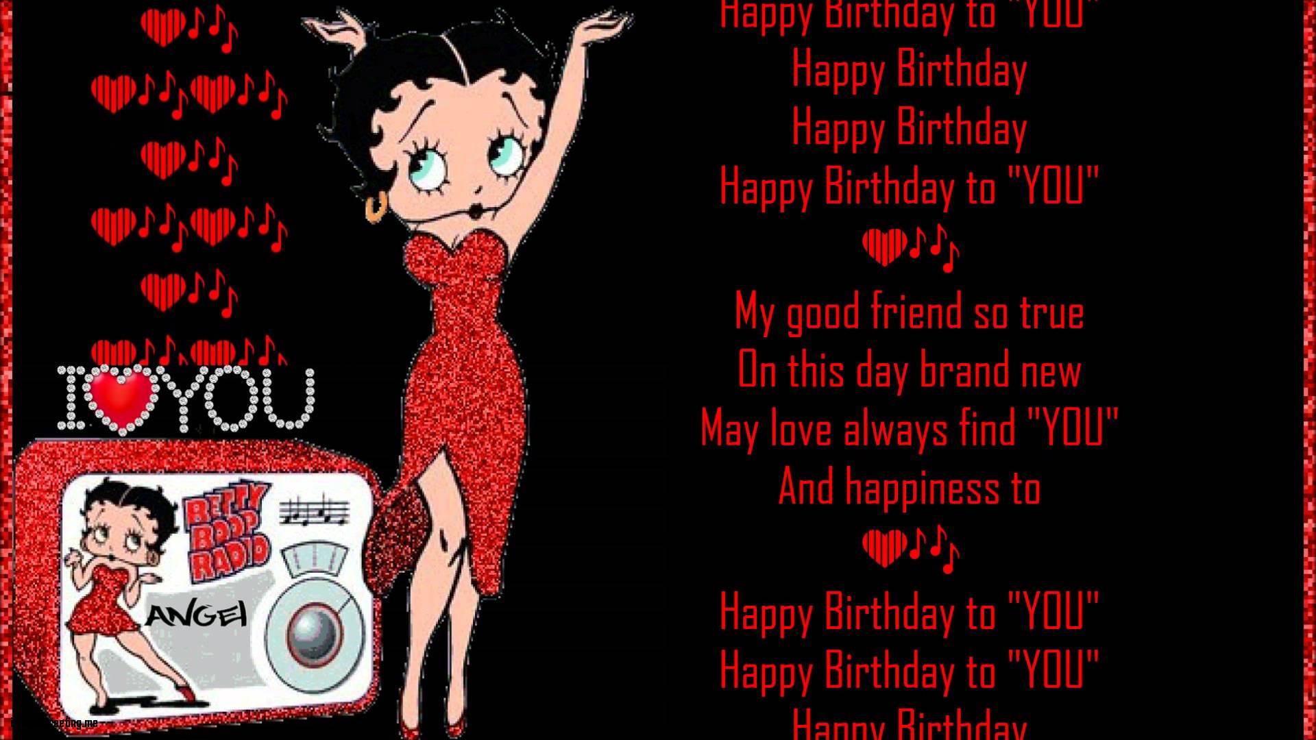 1920x1080 New Betty Boop Happy Birthday Image 3 HD Wallpaper Boop Retro