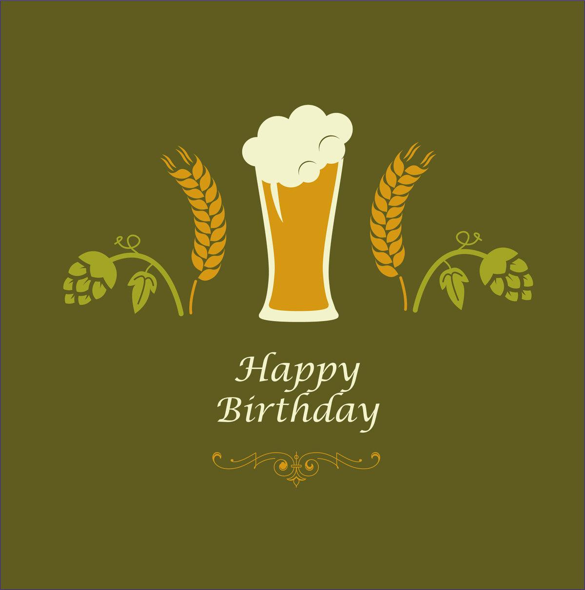 1200x1211 Happy birthday image with Beer