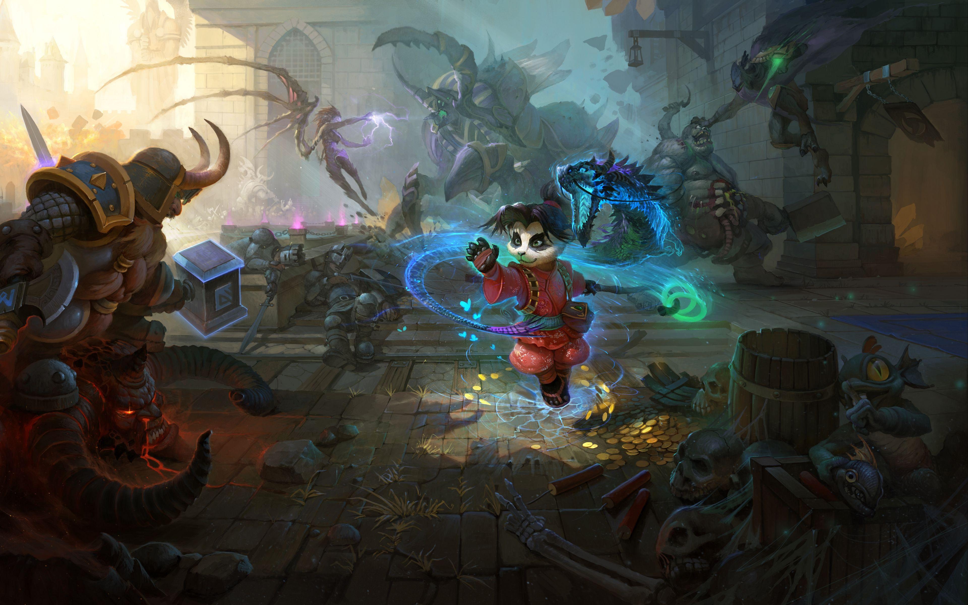 3840x2400 Download wallpaper 3840x2400 diablo, warcraft, starcraft, art 4k