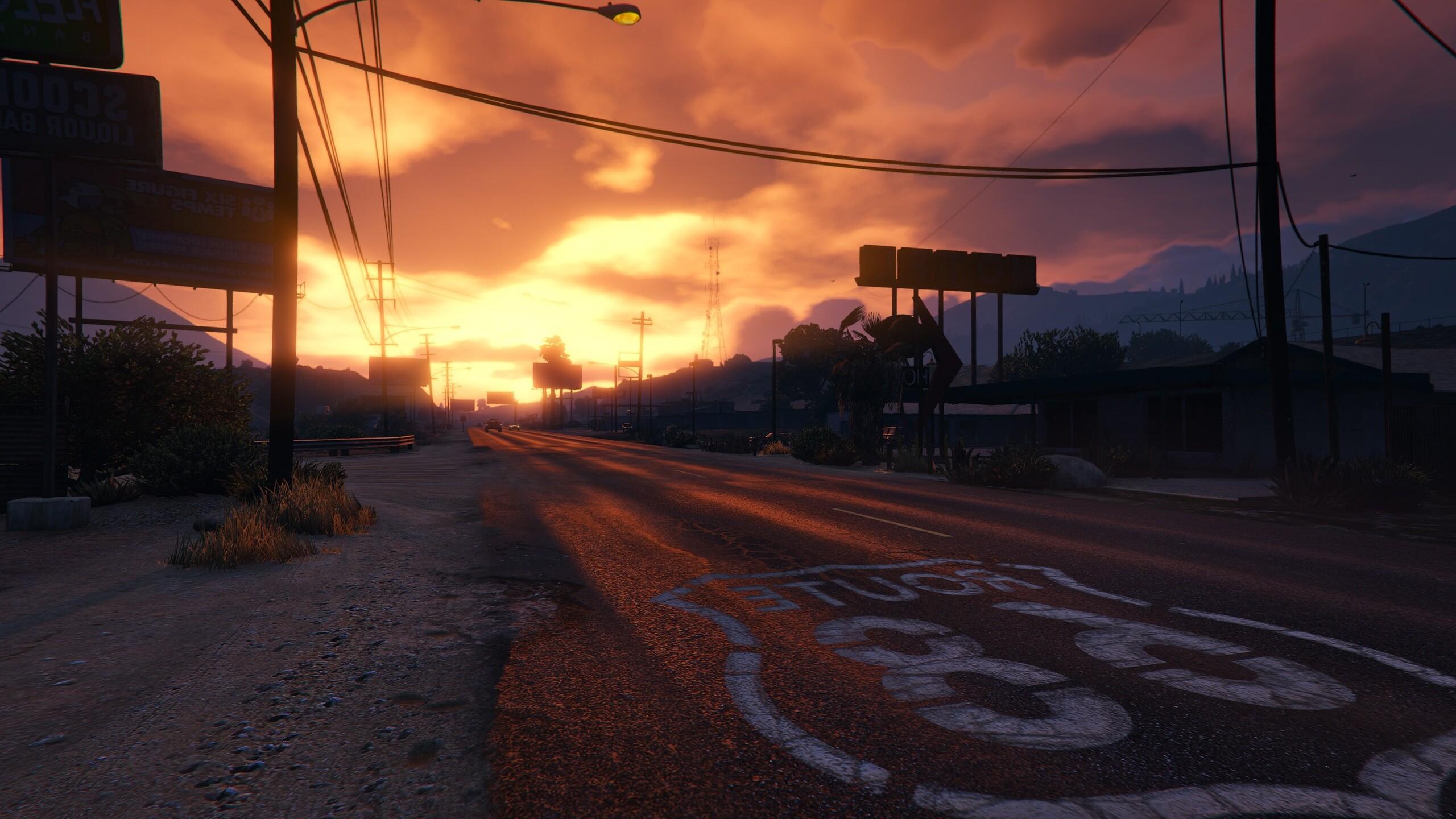 2560x1440 GTA 5 Sunset 1440P Resolution HD 4k Wallpaper, Image, Background, Photo and Picture