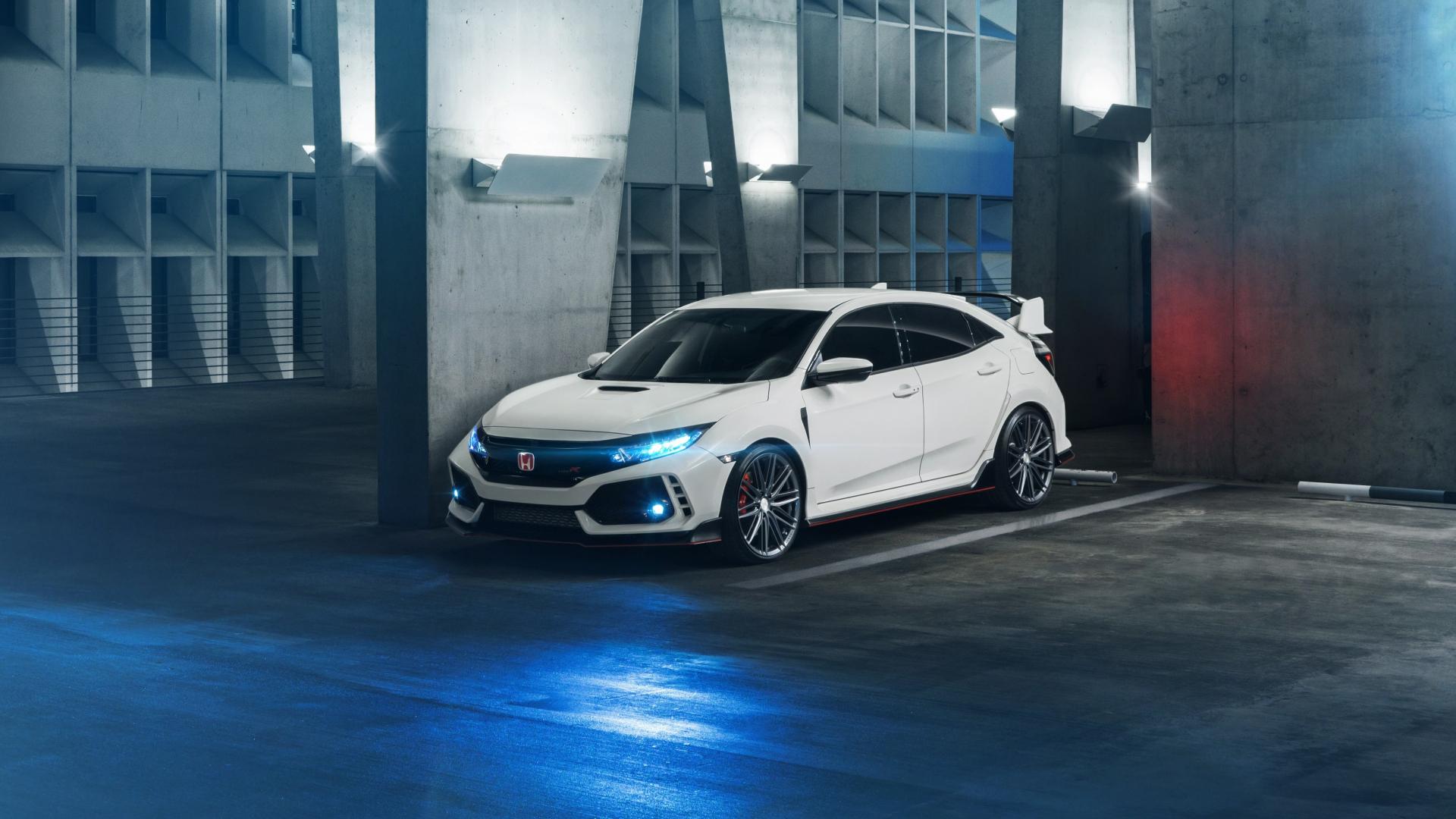 1920x1080 Download 1920x1080 wallpaper white, honda civic type r, car, full hd, hdtv, fhd, 1080p, 1920x1080 HD image, background, 9207