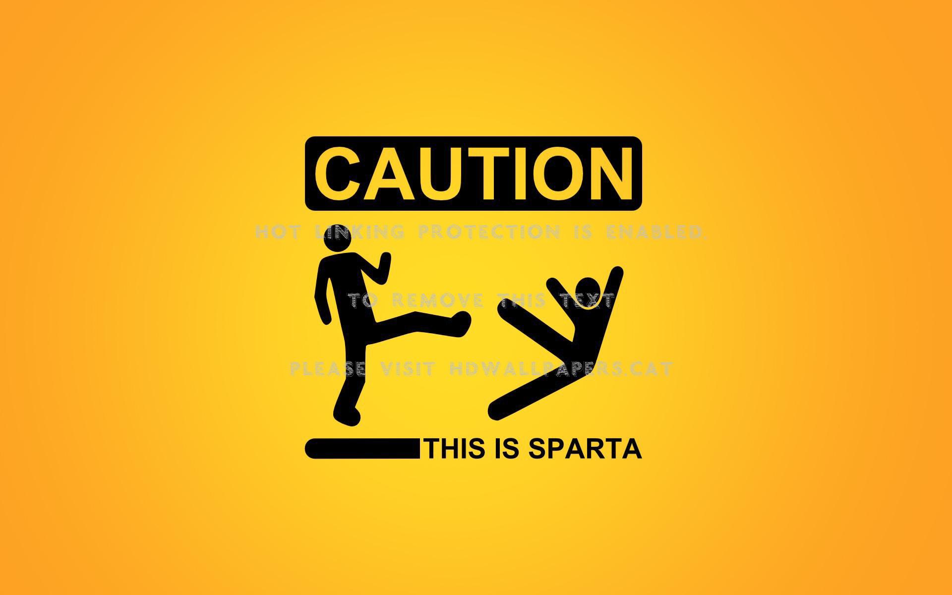 1920x1200 this sparta caution sign warning abstract