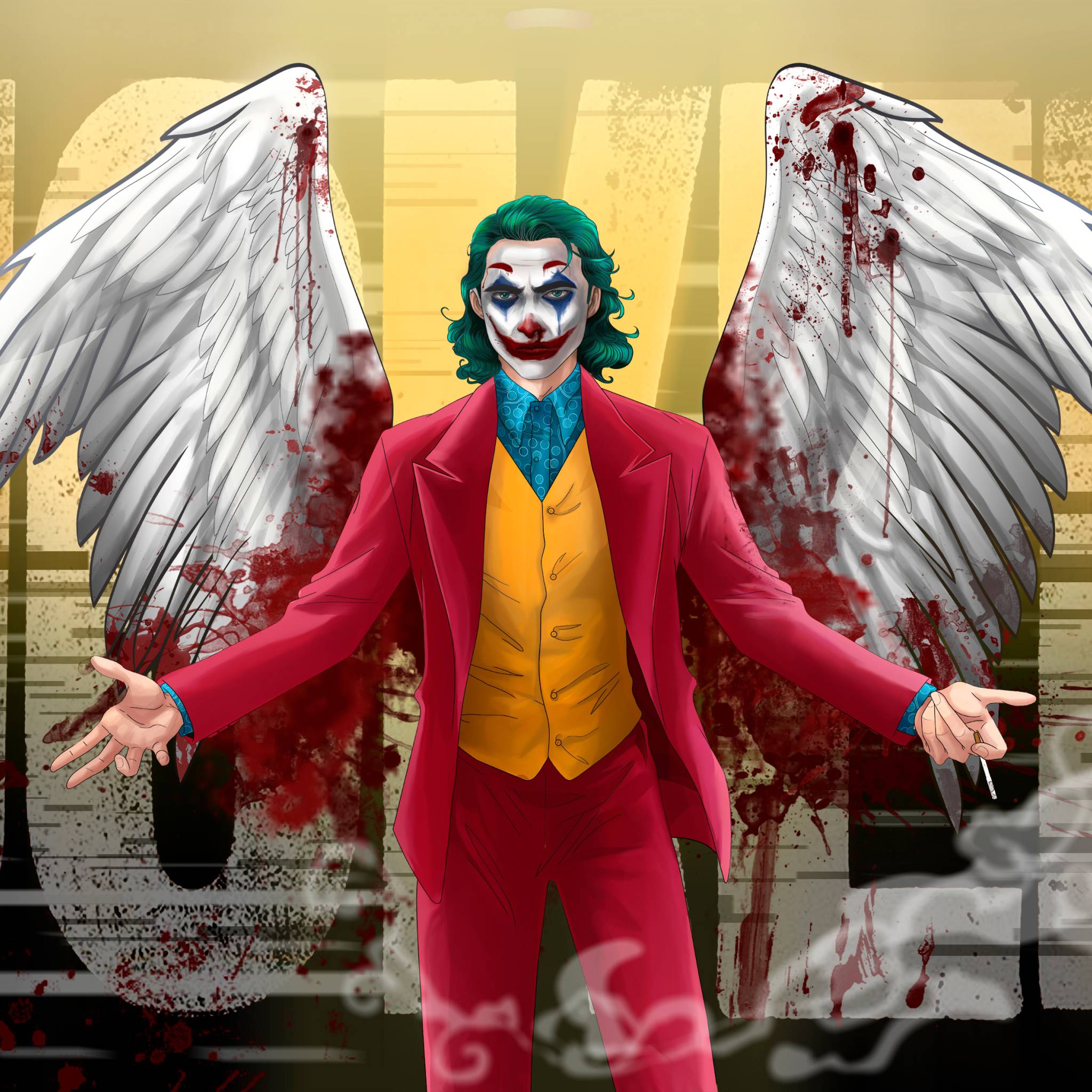 Bloody Joker Wallpapers - Top Free Bloody Joker Backgrounds -  WallpaperAccess