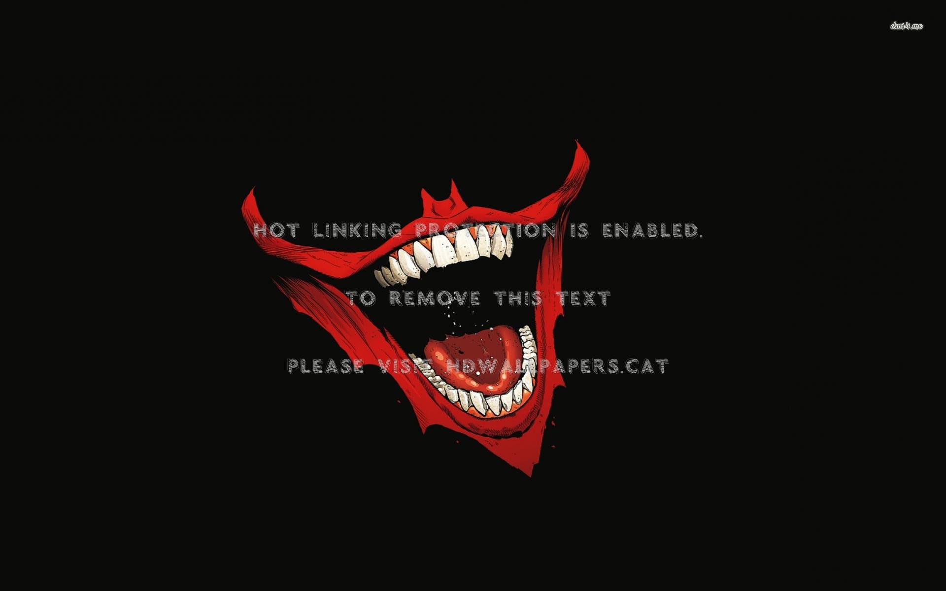 1920x1200 The Joke R Smile Joker Red Black Bloody 3D