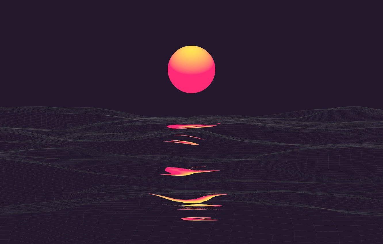 1332x850 Synth Wave Wallpaper
