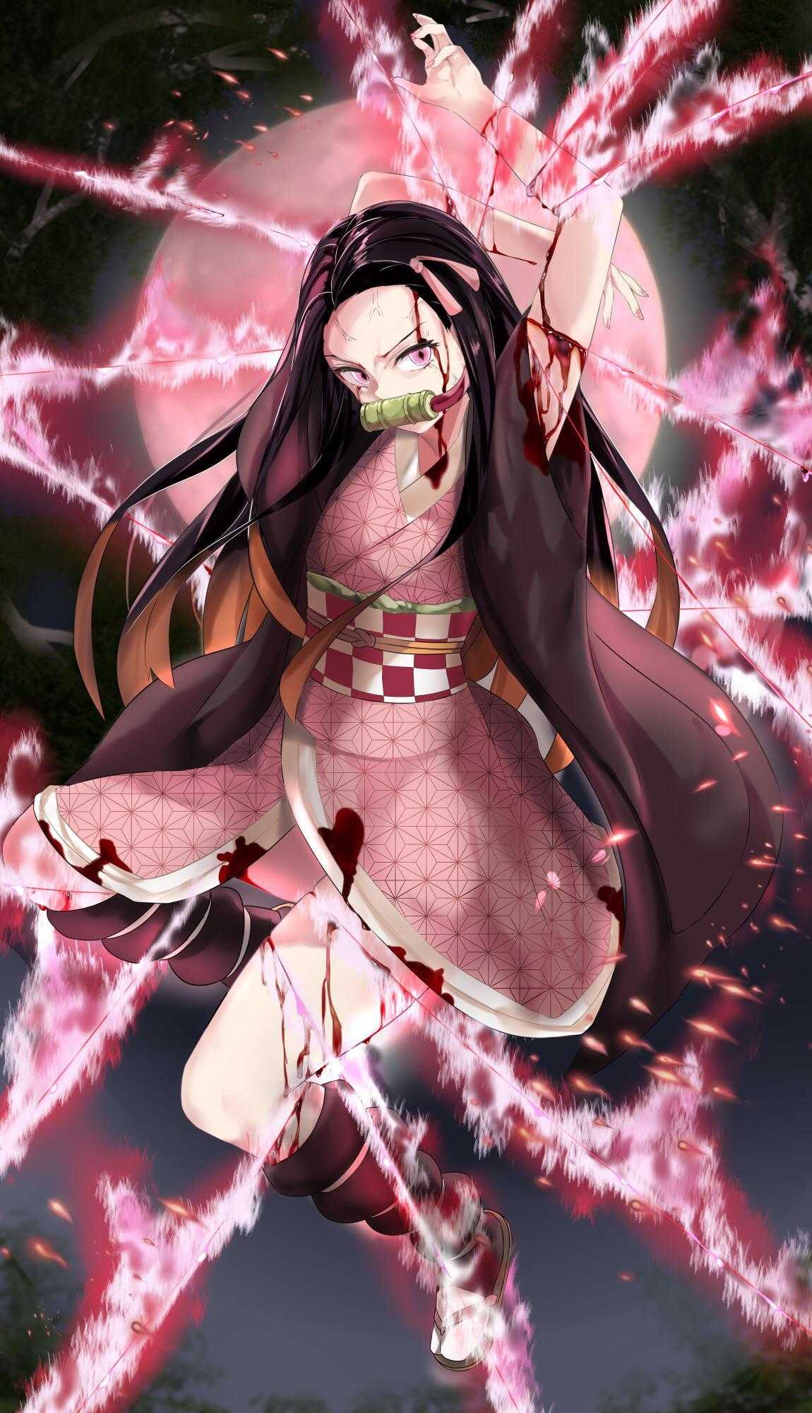 1150x2000 Nezuko Wallpaper
