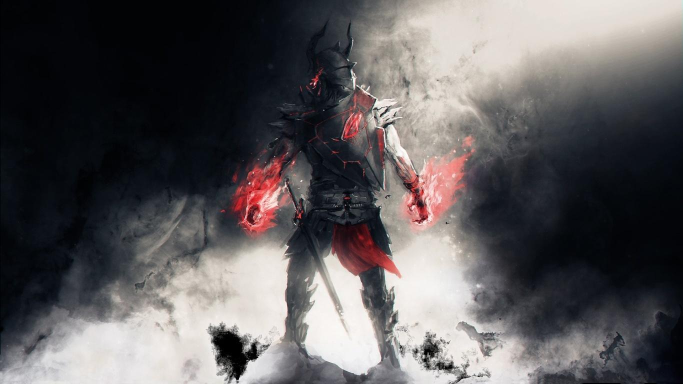 1366x768 4k Samurai Wallpaper
