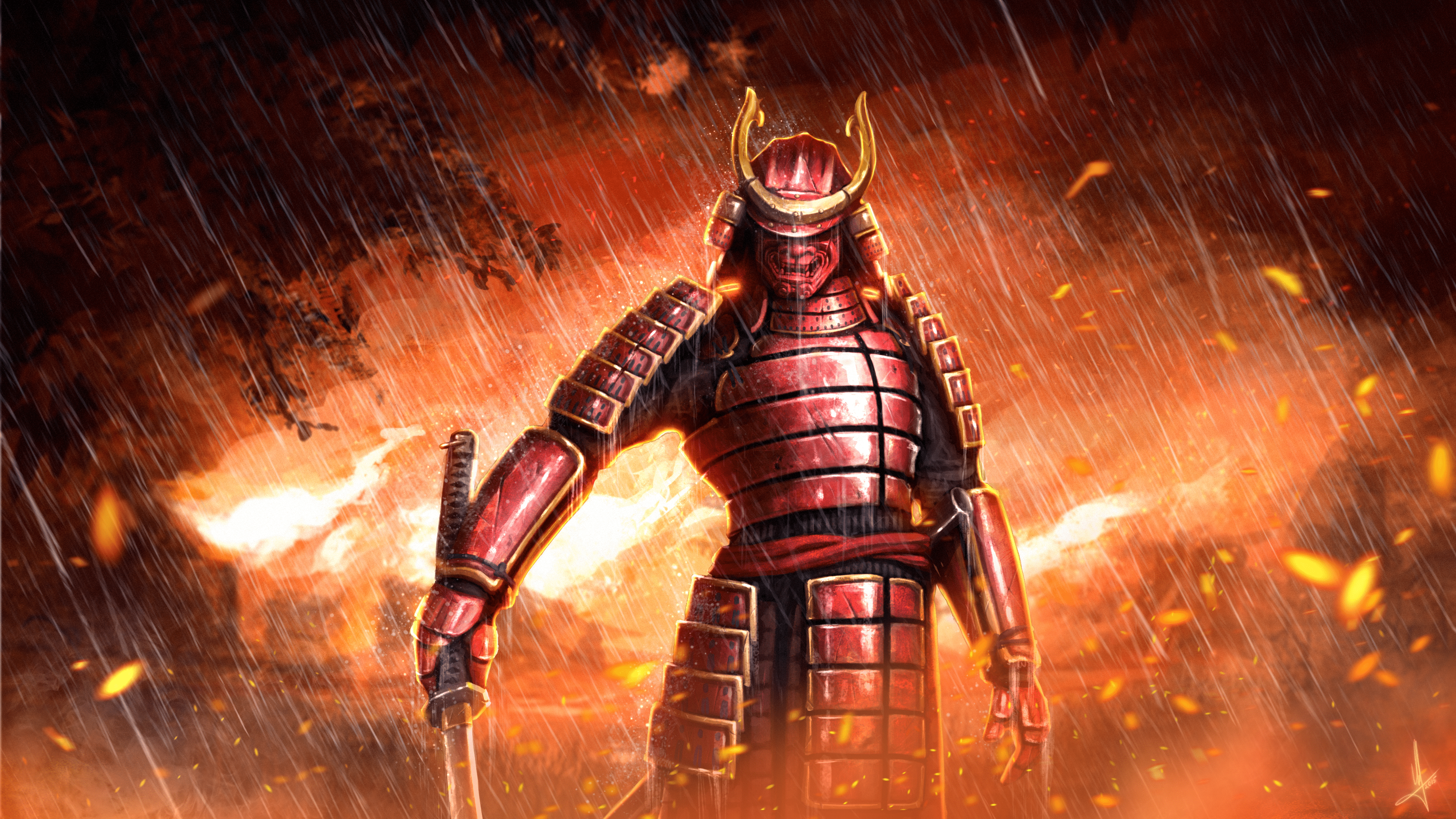 3675x2067 Samurai Wallpaper Mobile. Samurai wallpaper, Posters art prints, Canvas poster