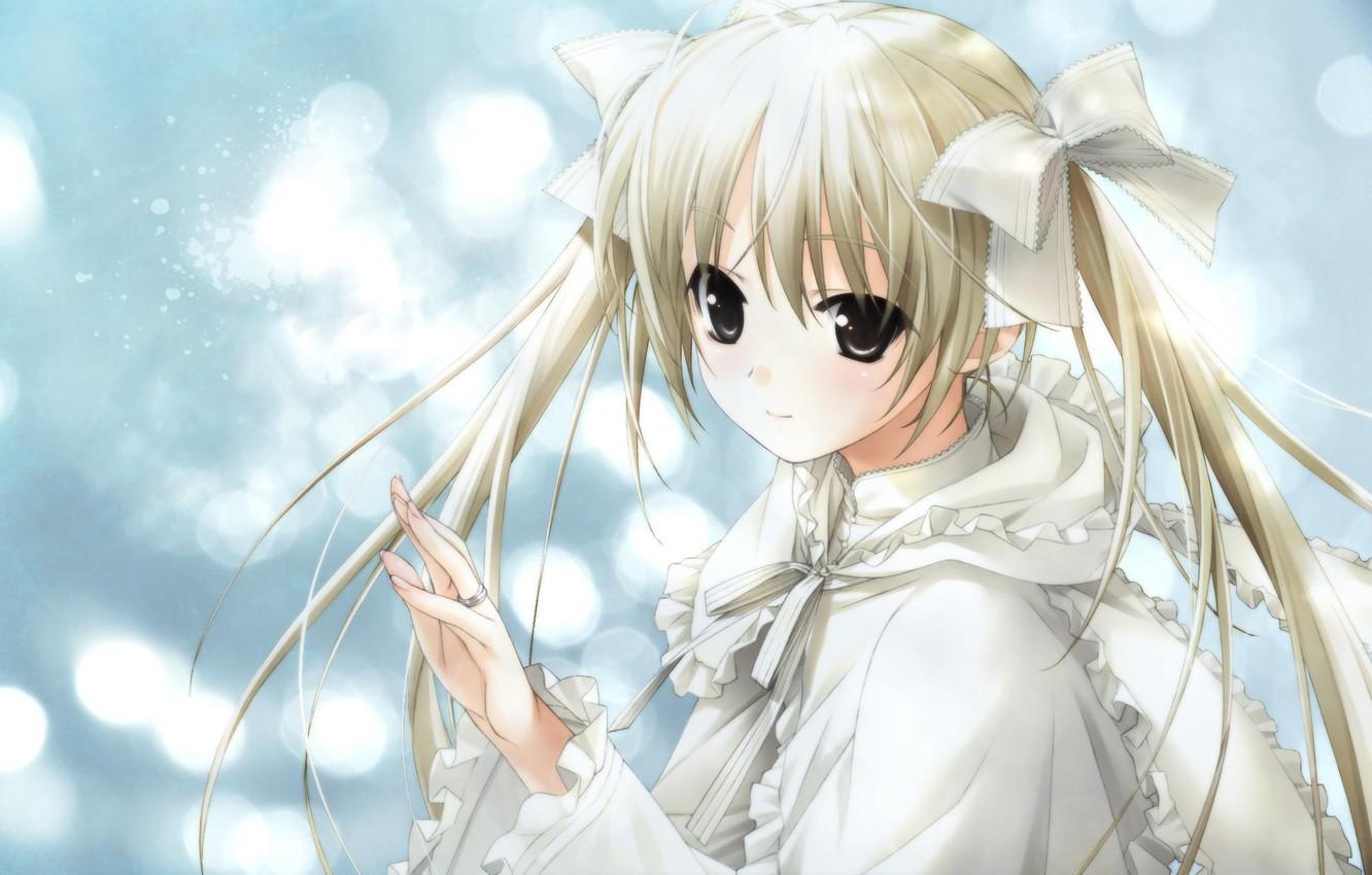 1332x850 Wallpaper tape, ring, girl, bows, kasugano sora, yosuga no sora image for desktop, section сёдзё
