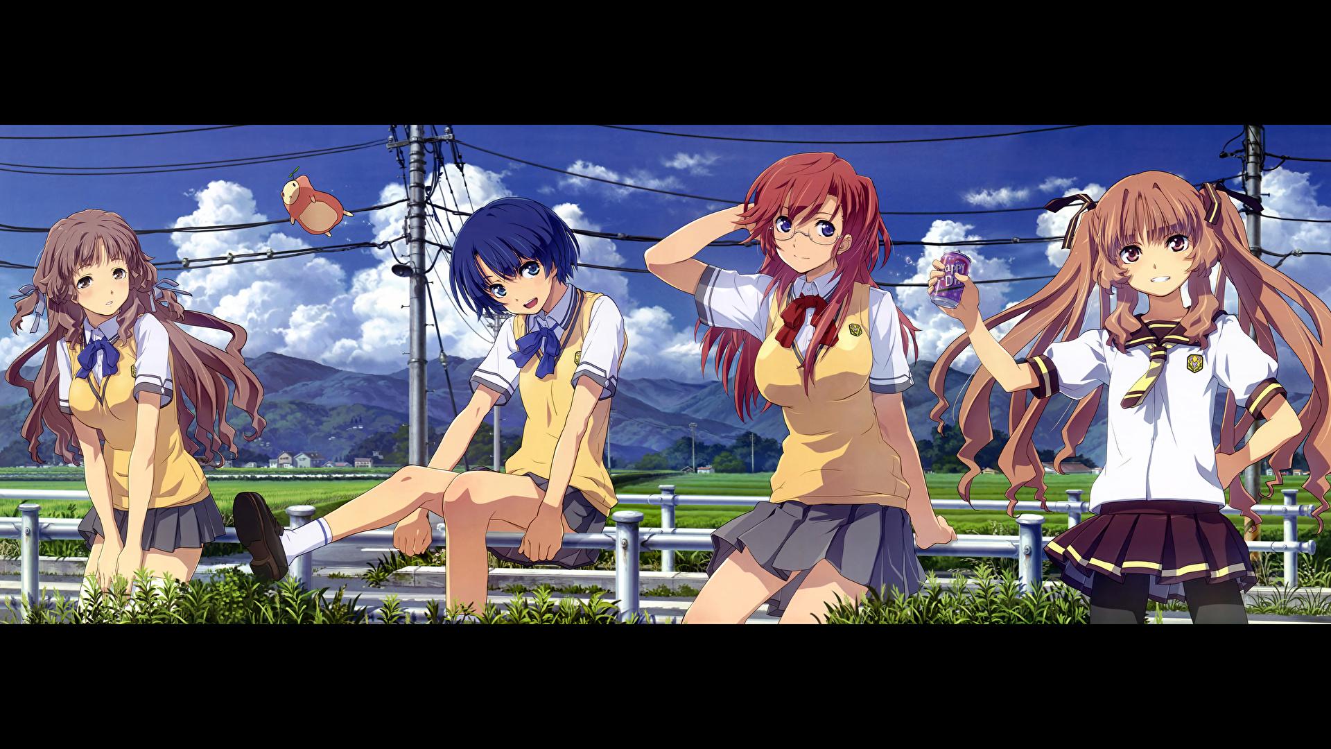 1920x1080 Desktop Wallpaper waiting in the summer Anime Girls 1920x1080