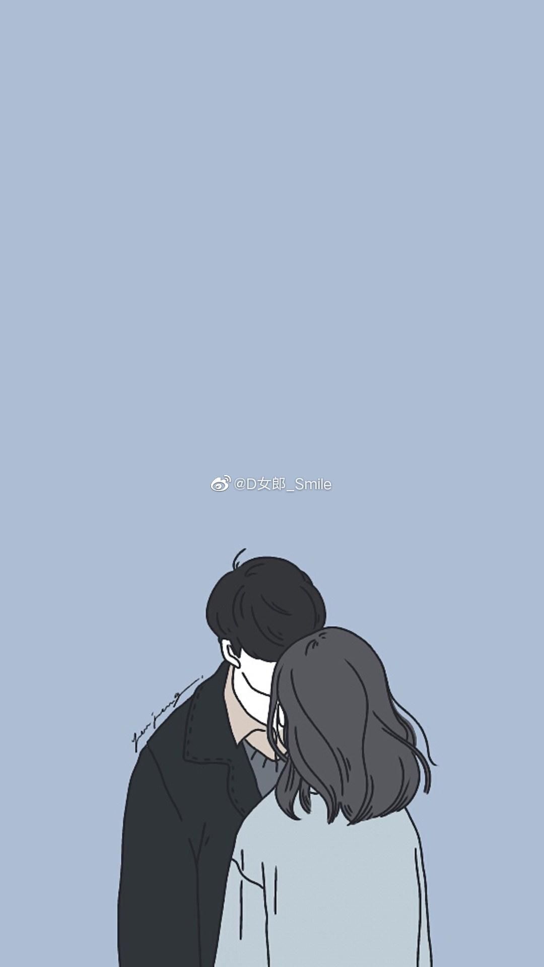 1080x1920 Anime Couple Aesthetic Wallpaper