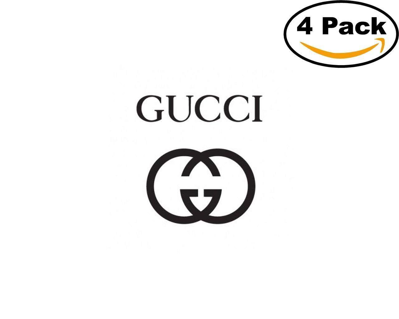 1280x1024 gucci logo preview 4 Stickers 4x4 Inches Car Bumper