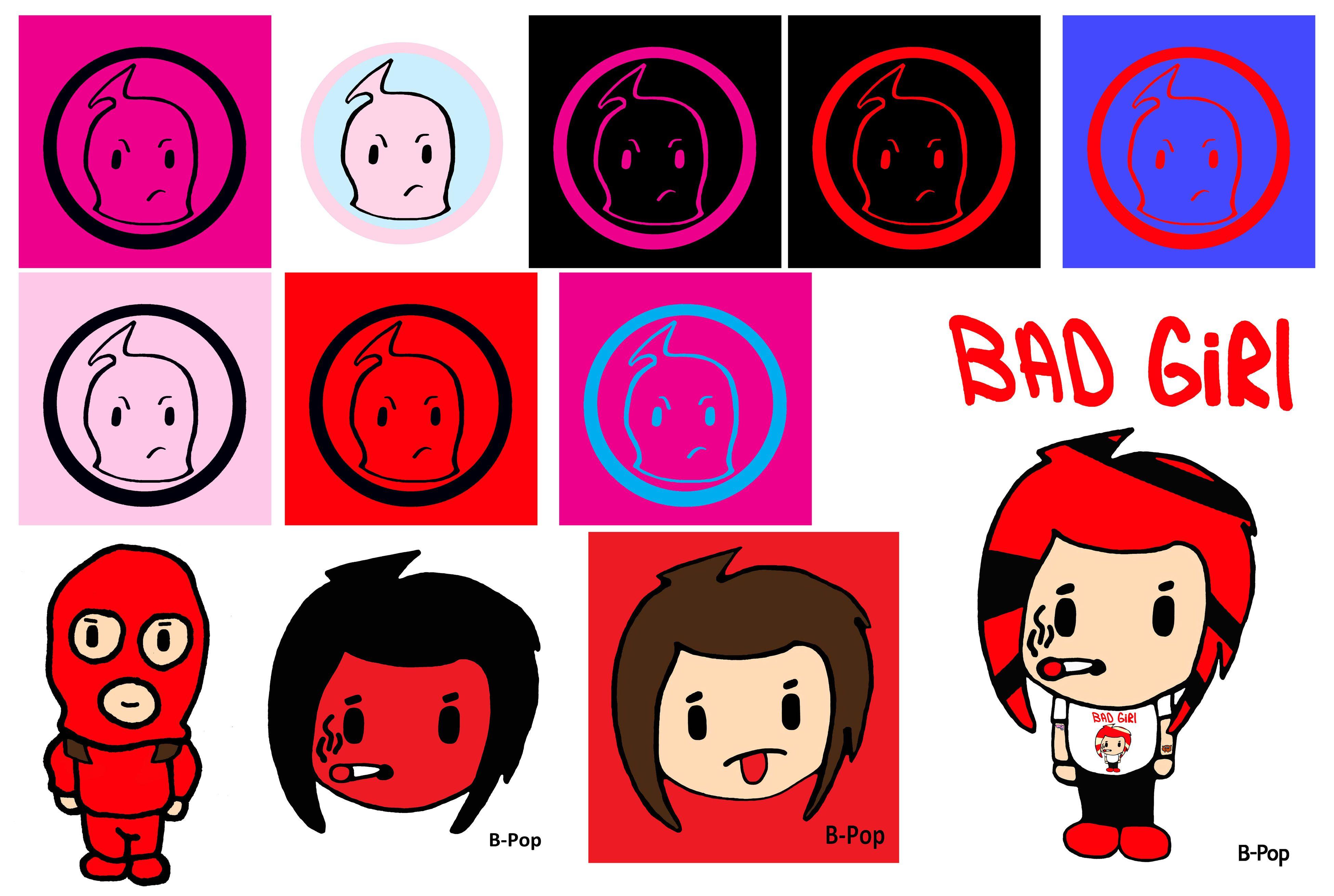 3900x2619 B Pop Ski Mask Fashion Bad Girl Club Poster Red Black Harajuku Neon