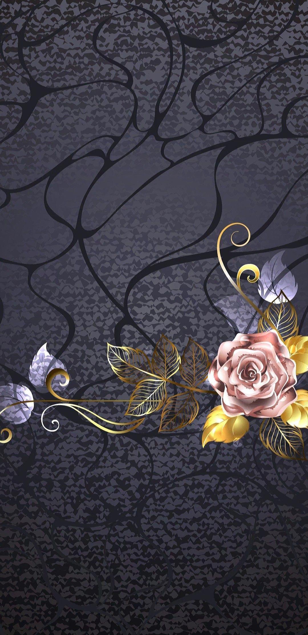 1080x2220 iphonewallpaperrosegold. Gold wallpaper iphone, 3D wallpaper for phone, Bling wallpaper