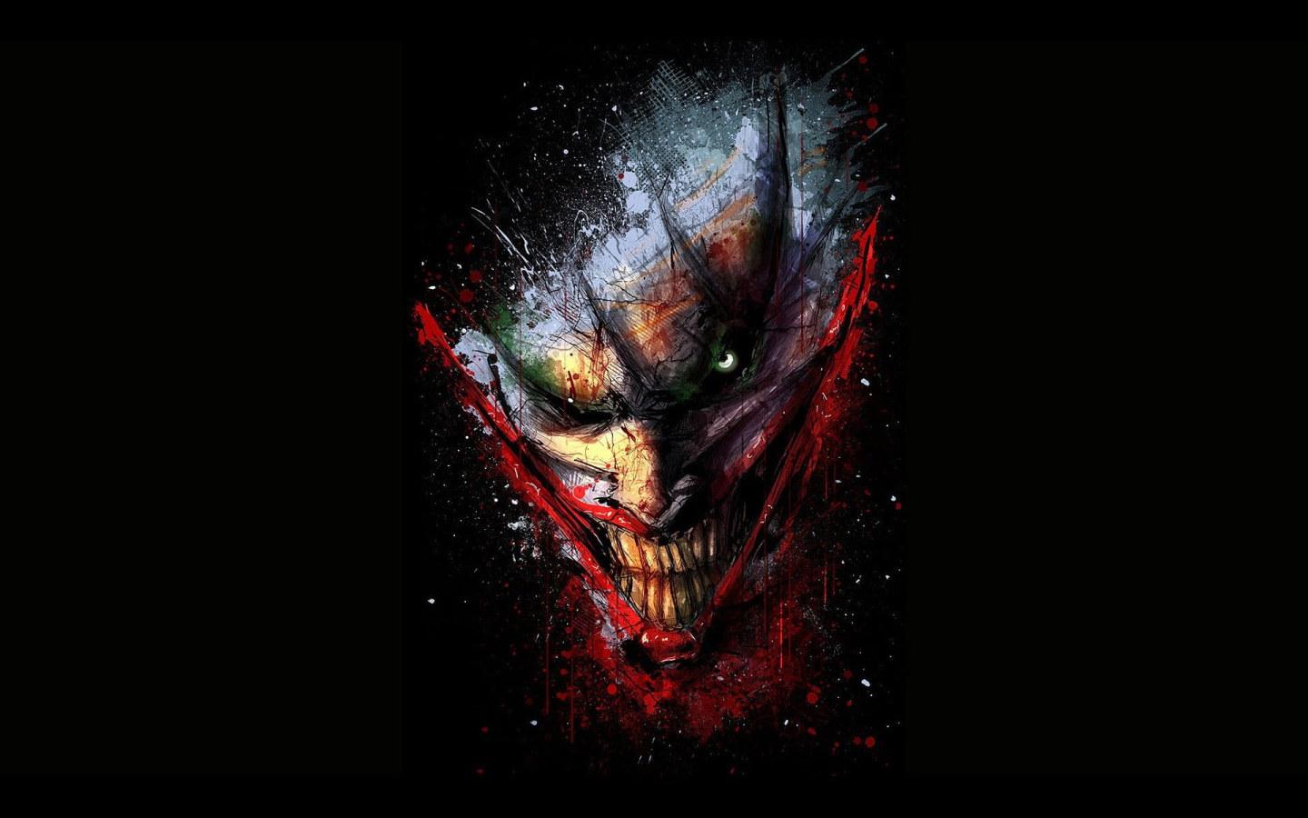 1440x900 Wallpaper The Joker Painting, Batman, Red, Black Color • Wallpaper For You HD Wallpaper For Desktop & Mobile