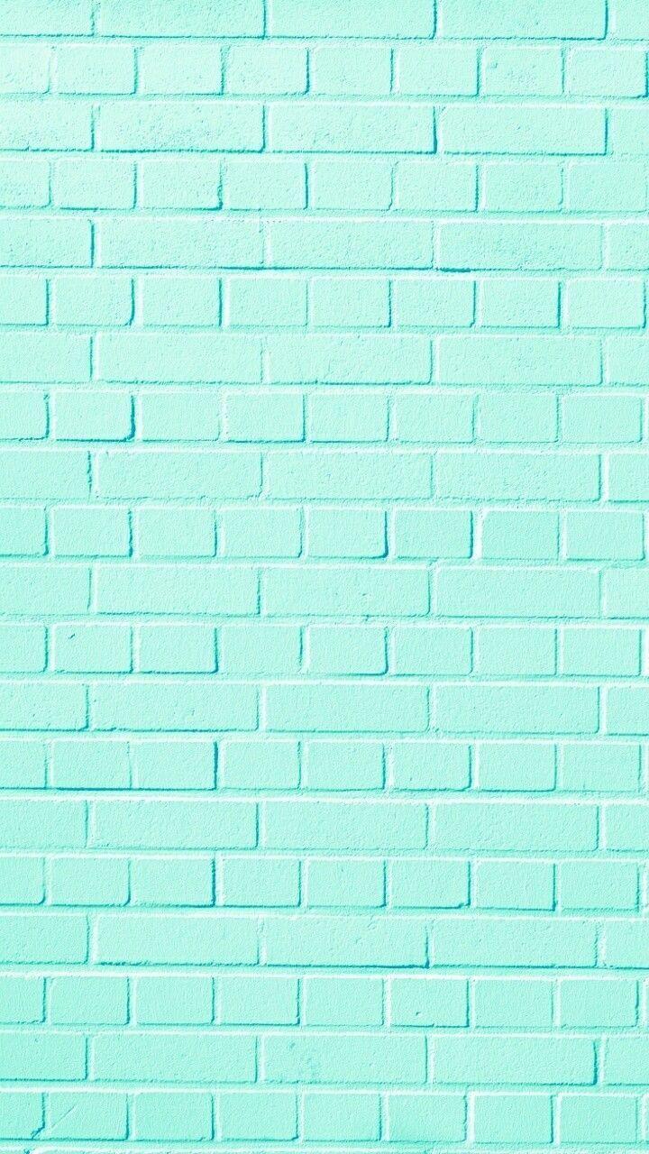 720x1280 Пин от пользователя Karin Užíková на доске Wallpaper 2. Мятные обои, Кирпичная стена, Бирюзовый фон