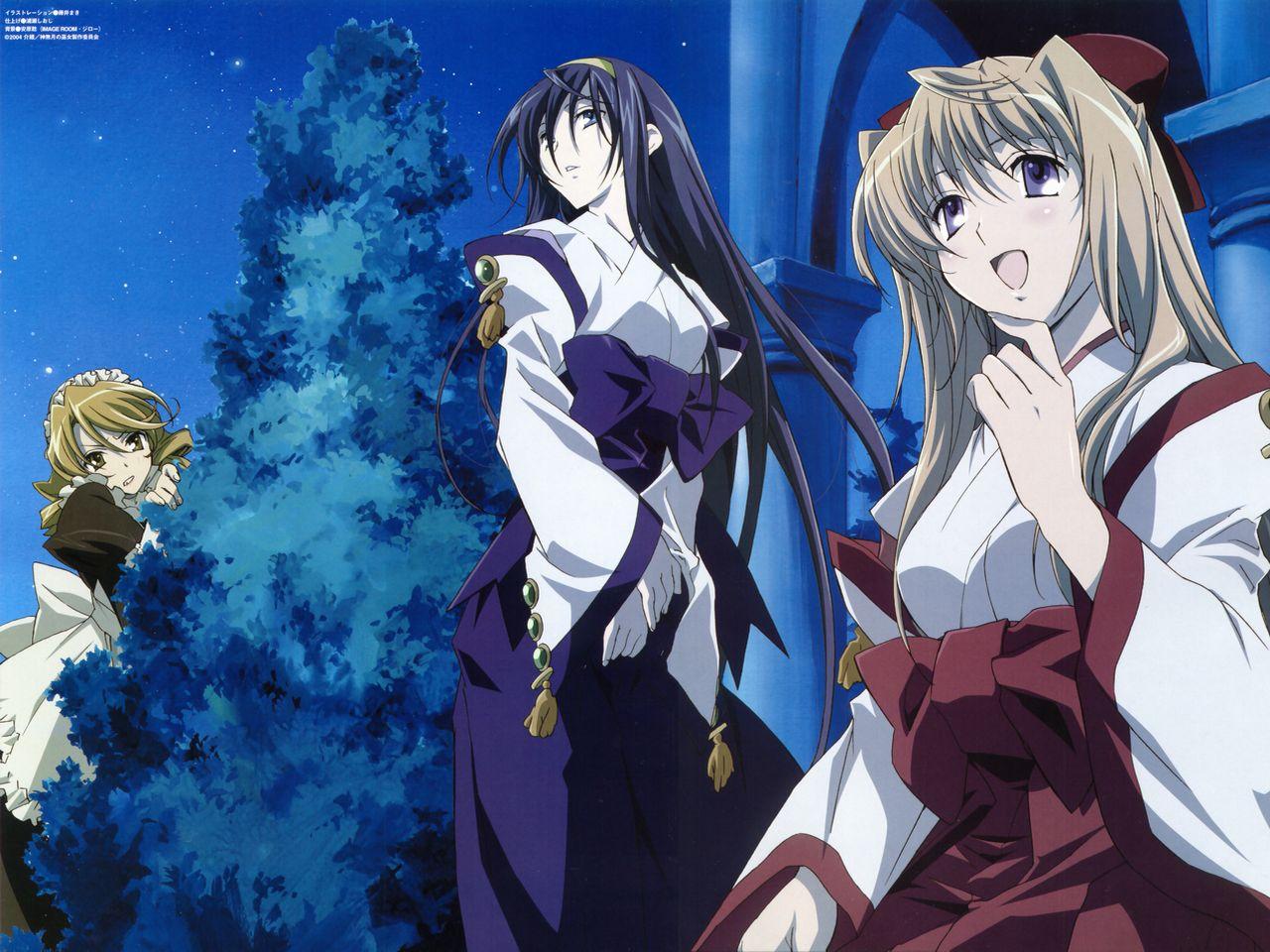 1280x960 himemiya chikane kannazuki no miko kurusugawa himeko long hair. konachan.com.com Anime Wallpaper